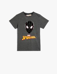 Spiderman Tişört Pullu Payetli Lisanslı