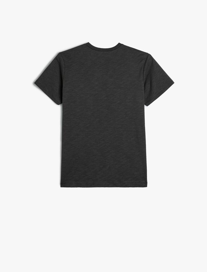 Erkek Çocuk Tişört Oyun Temalı Kısa Kollu Bisiklet Yaka Pamuklu