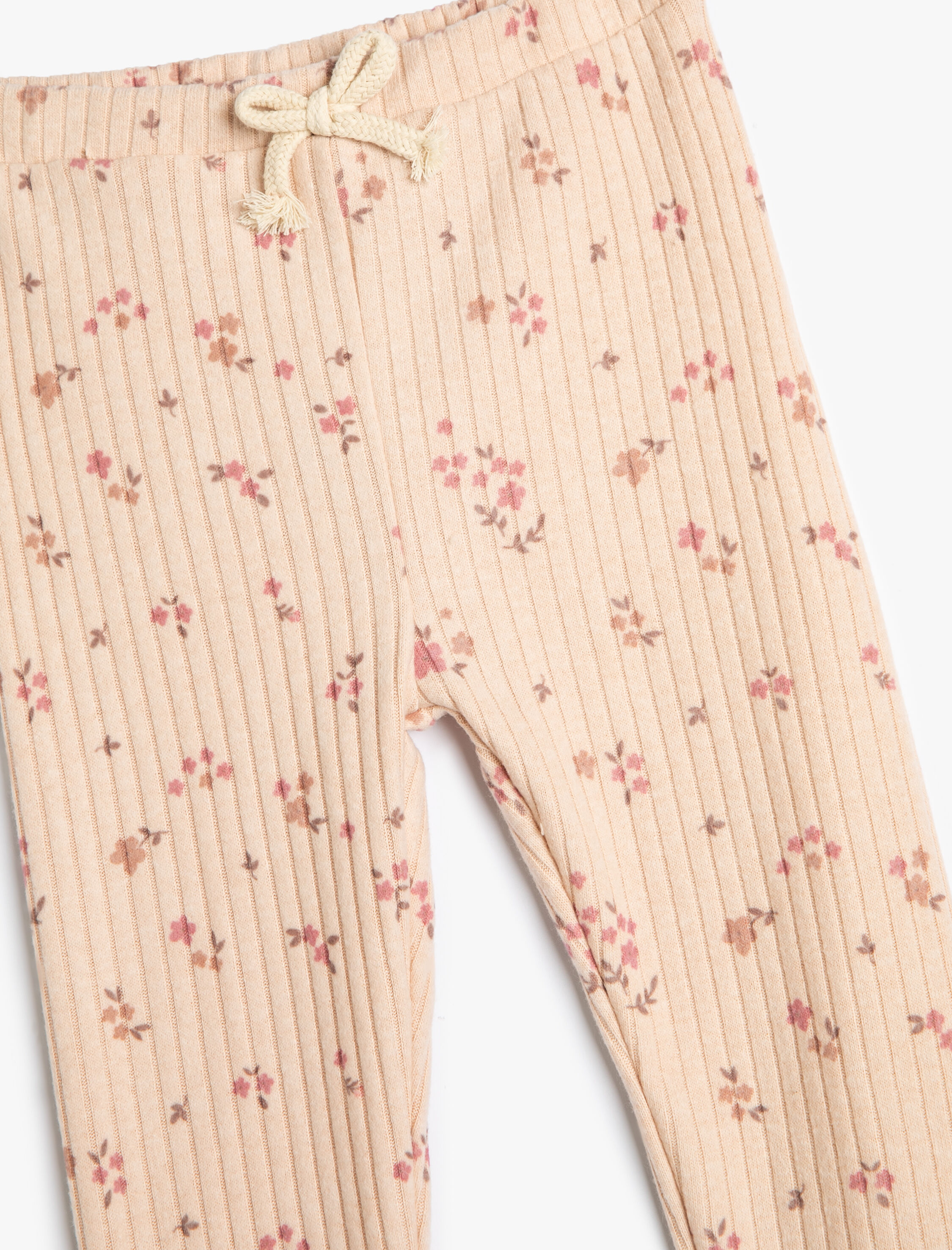  Kız Bebek Tayt Fitilli Baskı Detaylı