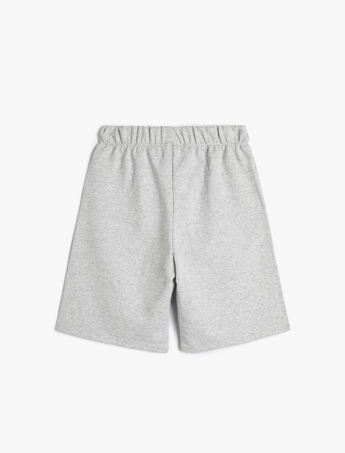 Erkek Çocuk Şort Köpekbalığı Baskılı Beli Bağlamalı