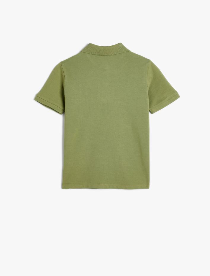 Erkek Çocuk Basic Polo Yaka Tişört Kısa Kollu Pamuklu