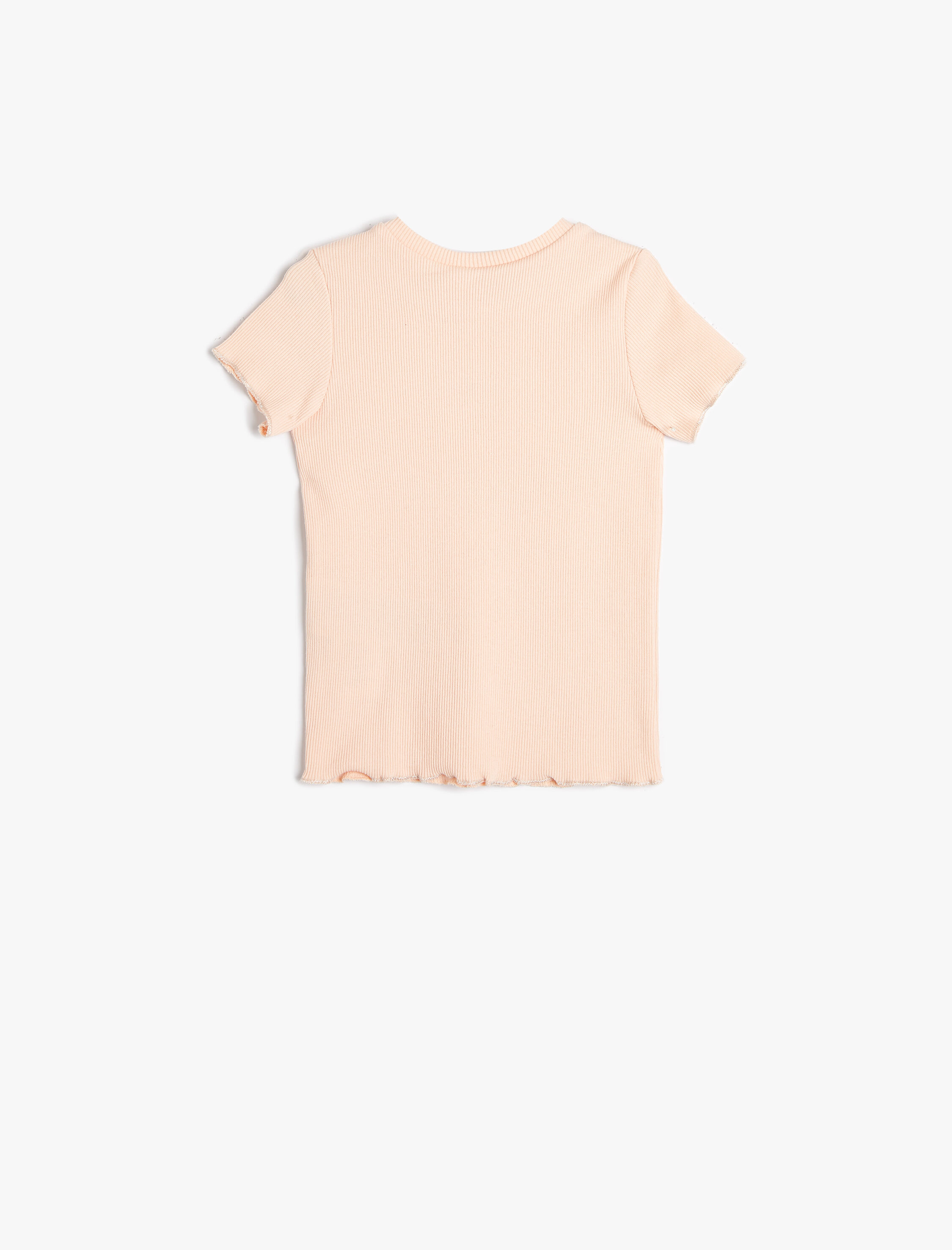  Kız Bebek Tişört Kısa Kollu Kaşkorse Bisiklet Yaka İşlemeli