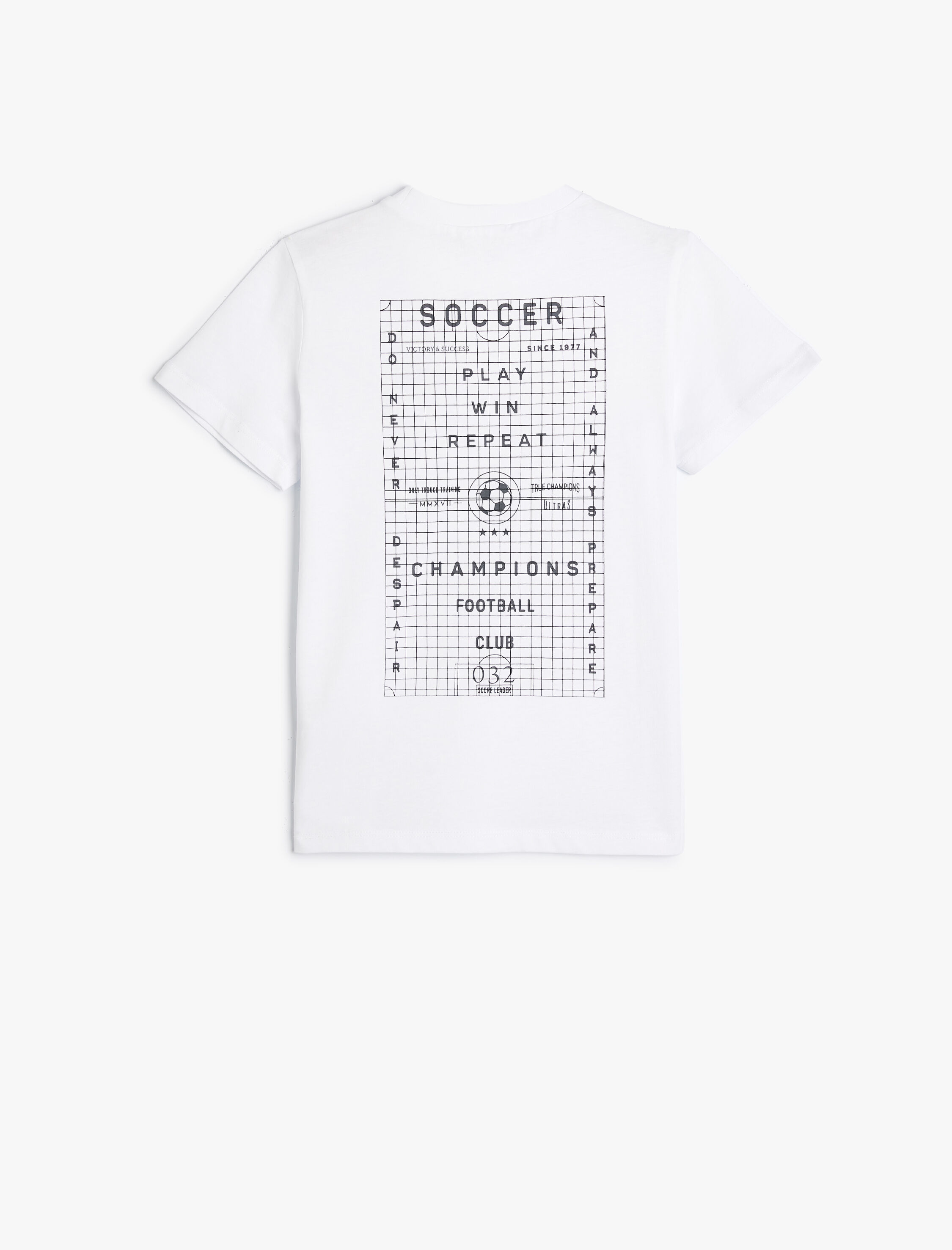  Erkek Çocuk Tişört Futbol Temalı Kısa Kollu Bisiklet Yaka Pamuklu