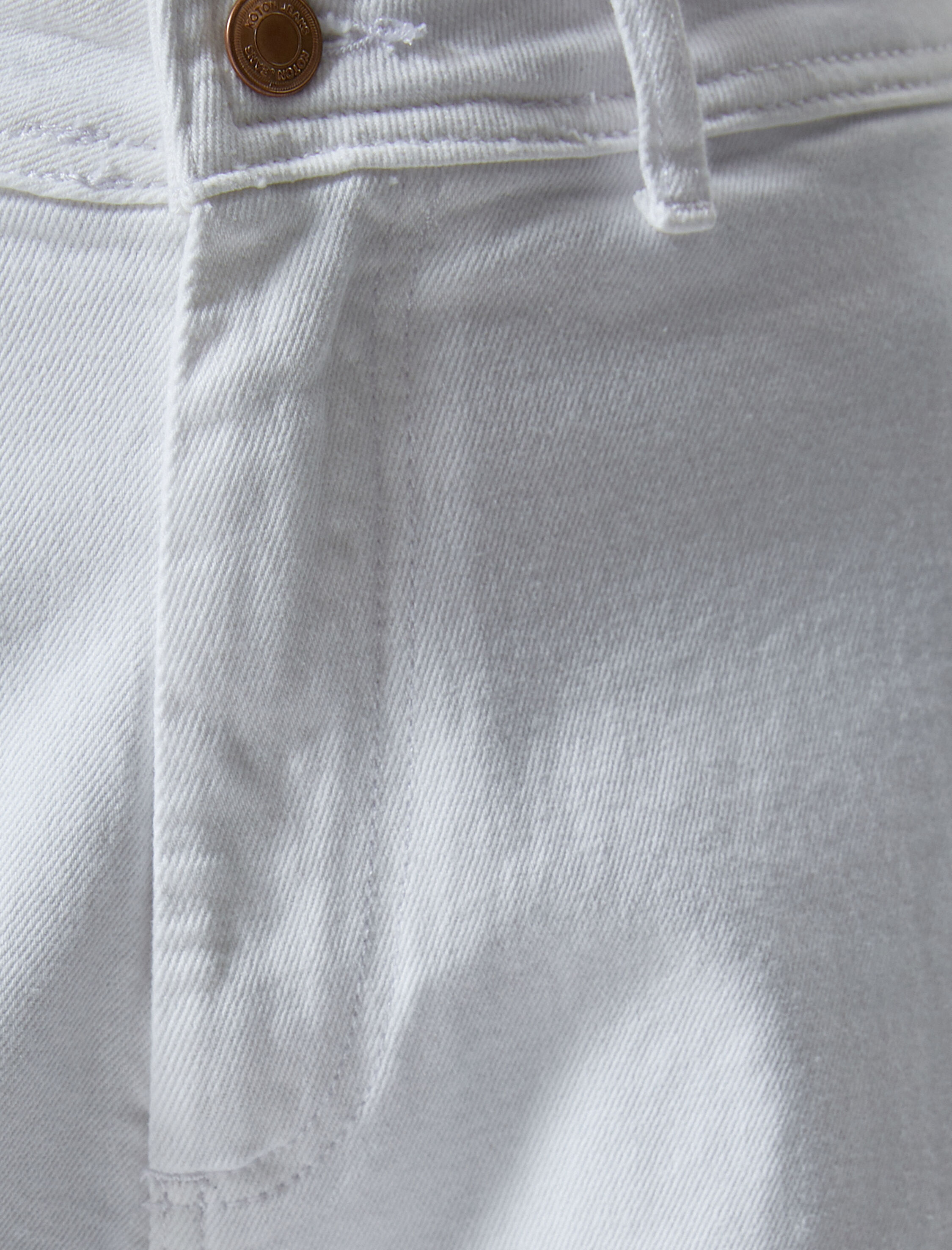   Geniş Kısa Paça Kot Pantolon Yüksek Bel - Sandra Jeans