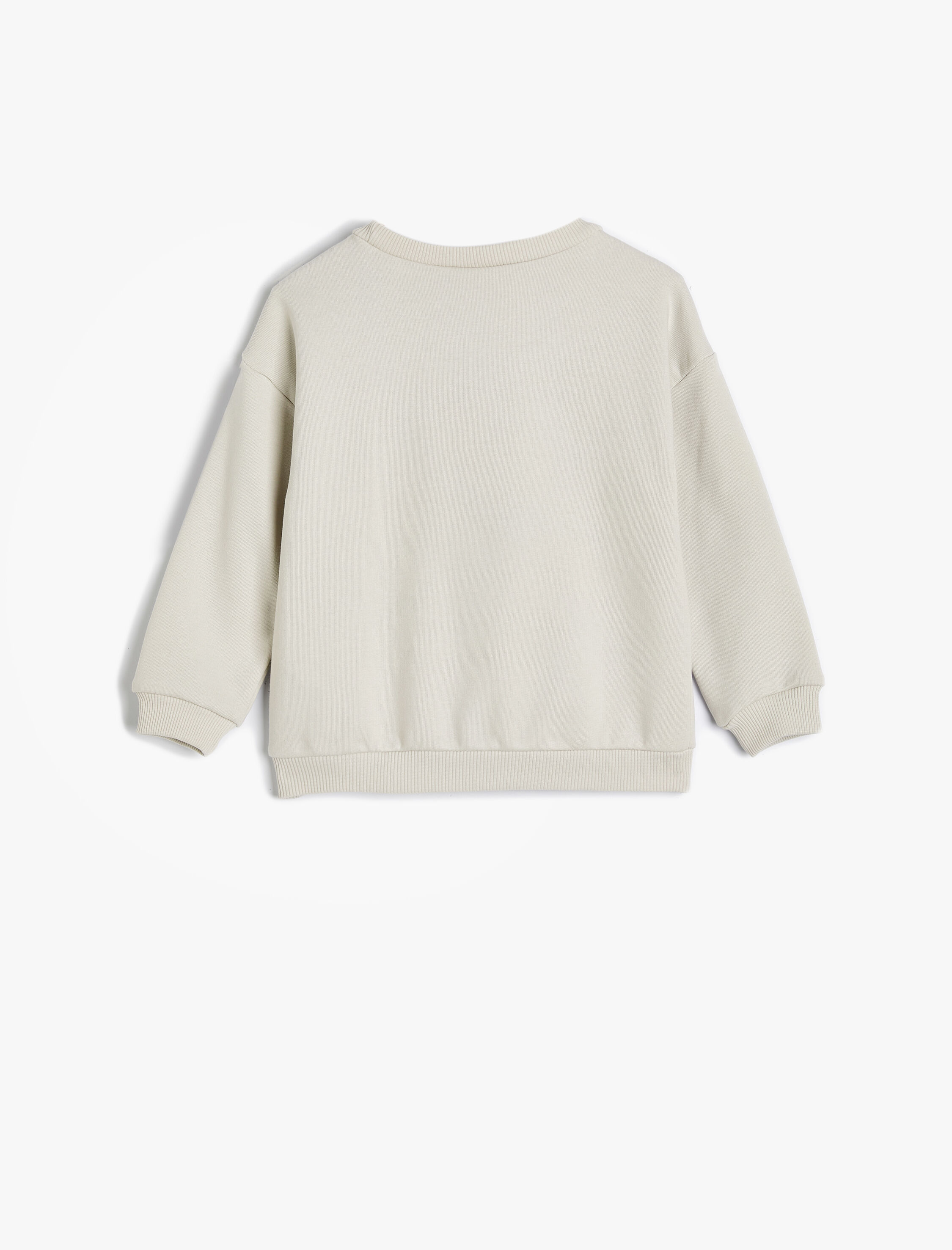  Erkek Bebek Sweatshirt Yaz Temalı Baskılı Uzun Kollu Bisiklet Yaka Pamuklu