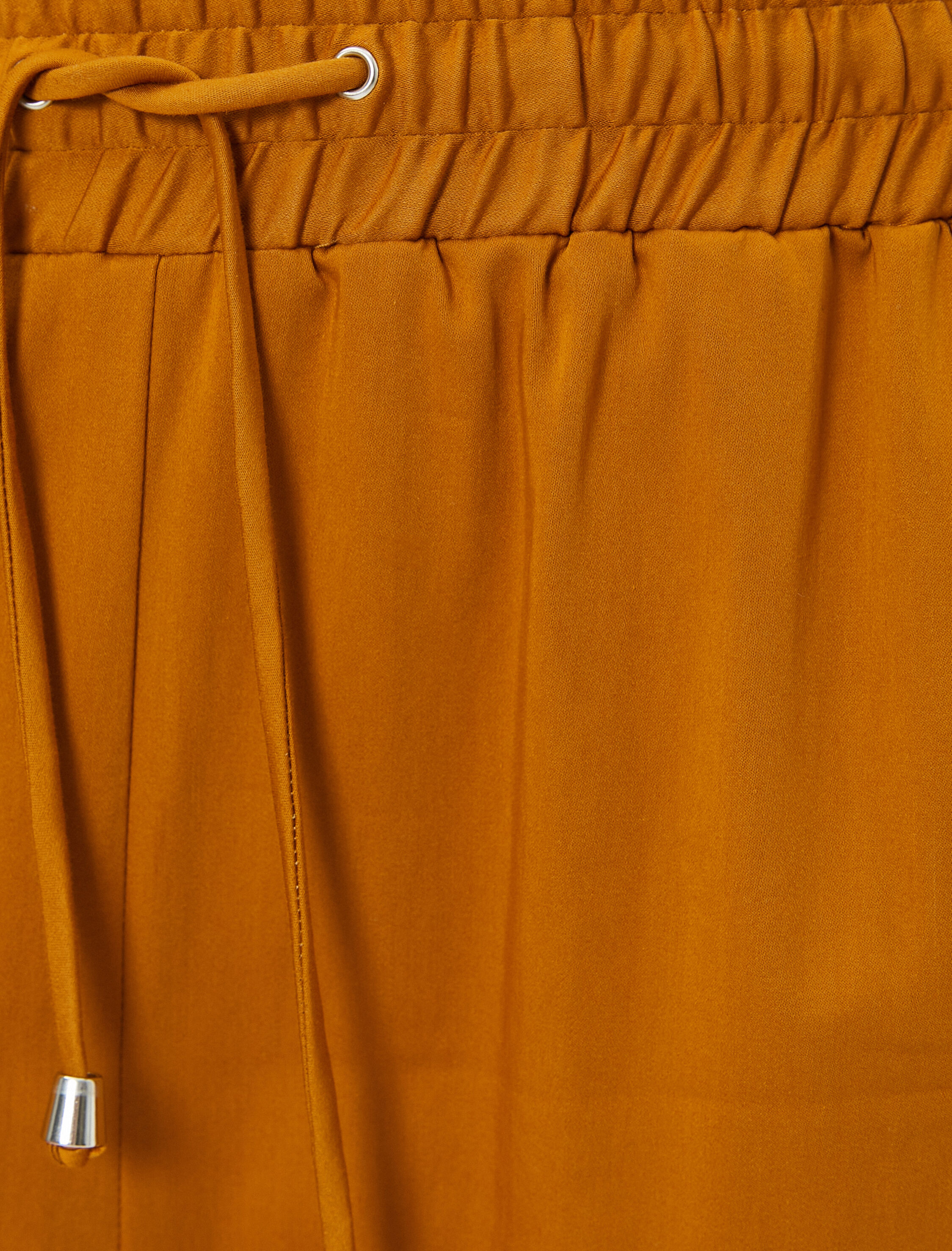   Havuç Pantolon Beli Bağcıklı Cepli Rahat Kesim