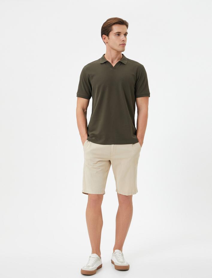  Polo Yaka Tişört Kısa Kollu