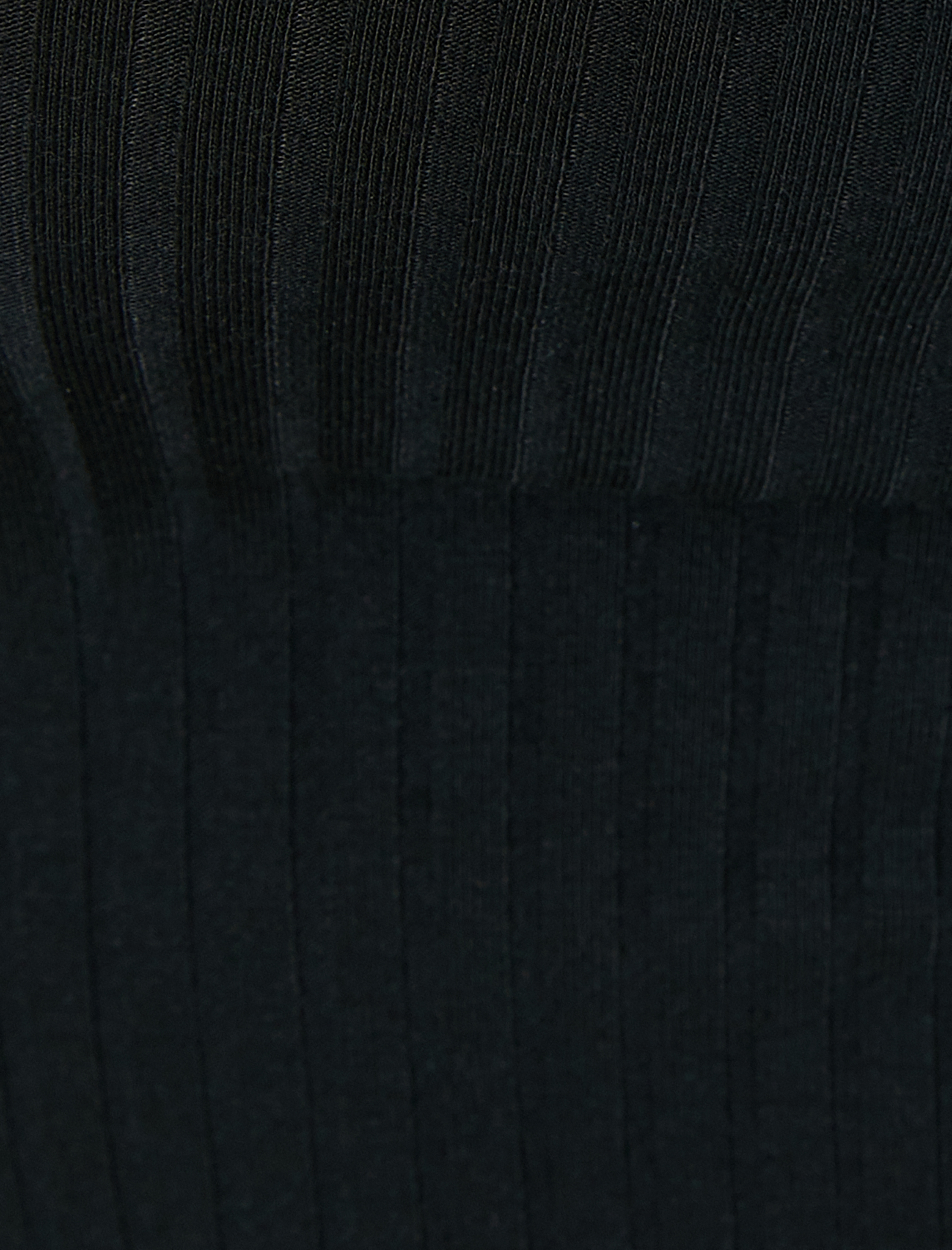   Uzun Kollu Elbise Mini Yuvarlak Yaka Fitilli