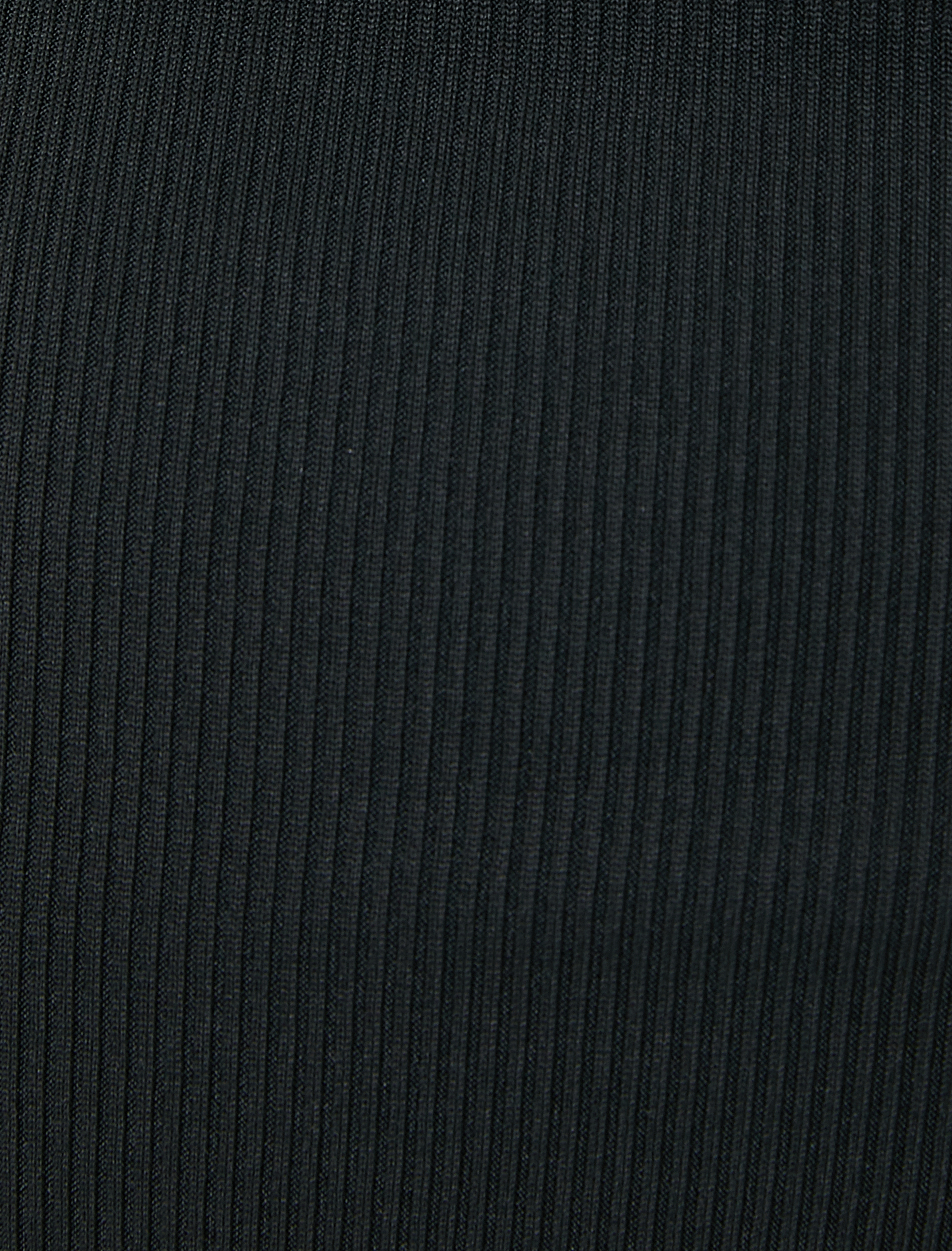   Midi Elbise Askılı U Yaka Fitilli Bodycon