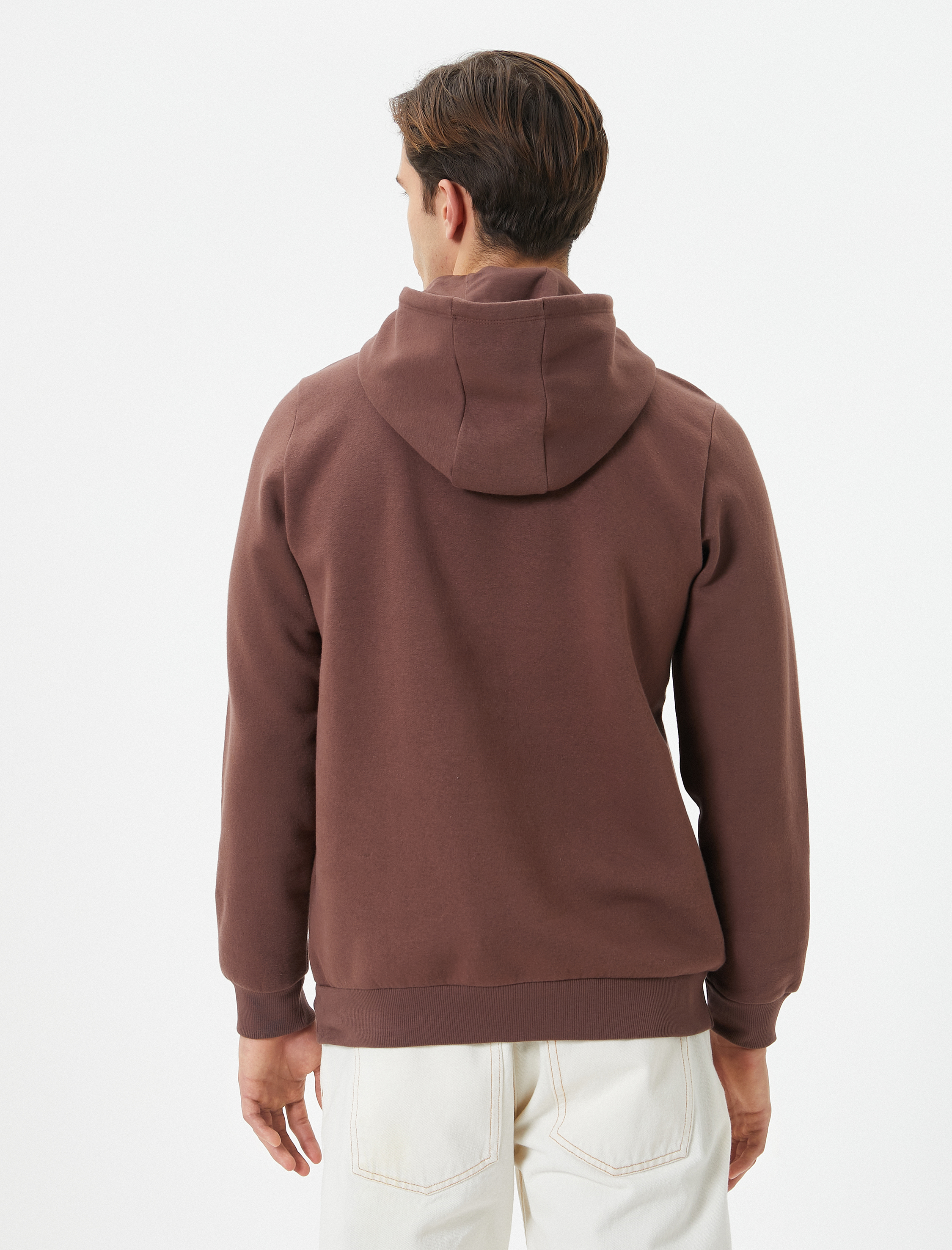   Kolej Hoodie Baskılı Kanguru Cep Detaylı Şardonlu