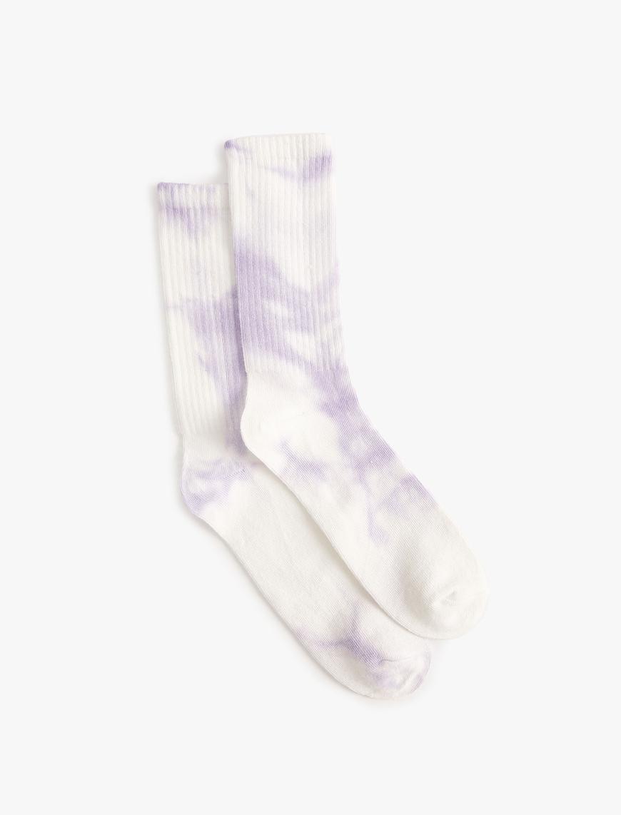  Kadın Soket Çorap Batik Görünümlü
