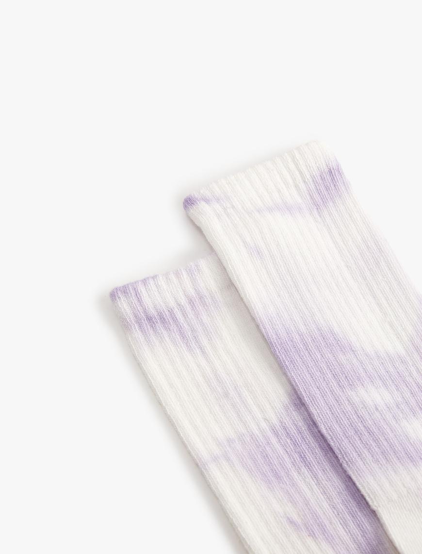  Kadın Soket Çorap Batik Görünümlü