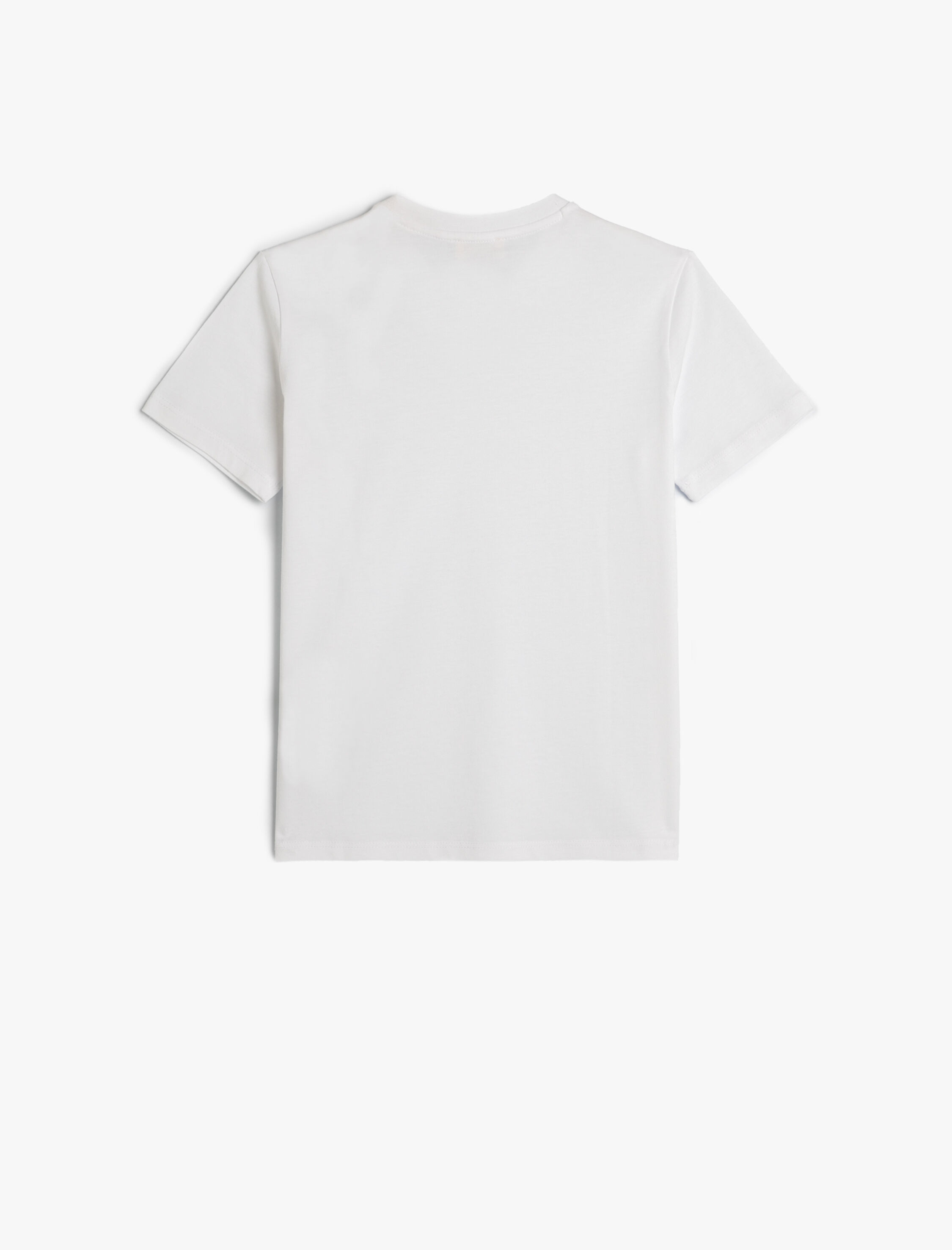  Erkek Çocuk Basic Tişört Kısa Kollu V Yaka Pamuklu