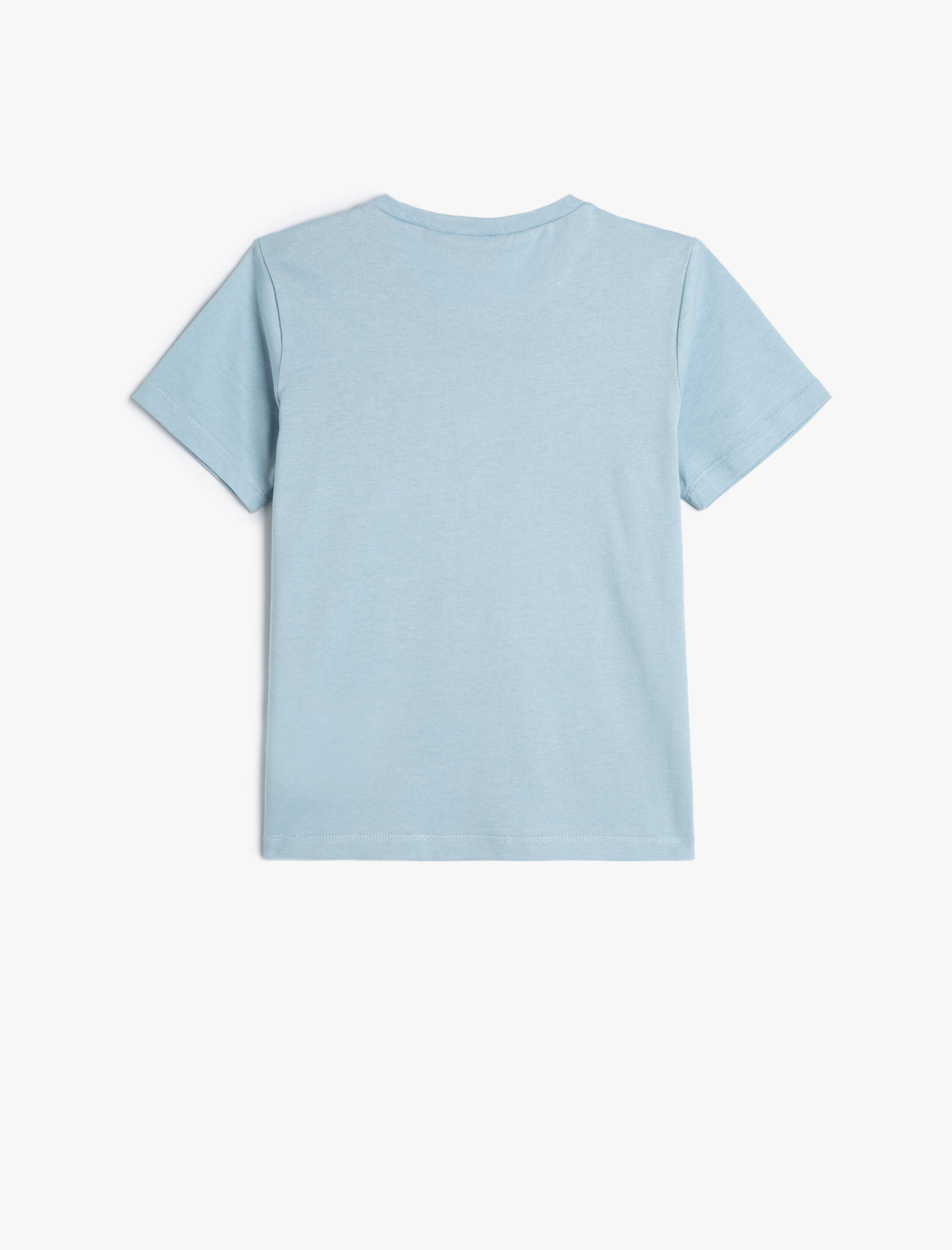  Erkek Çocuk Tişört Uzay Temalı Kısa Kollu Bisiklet Yaka Pamuklu