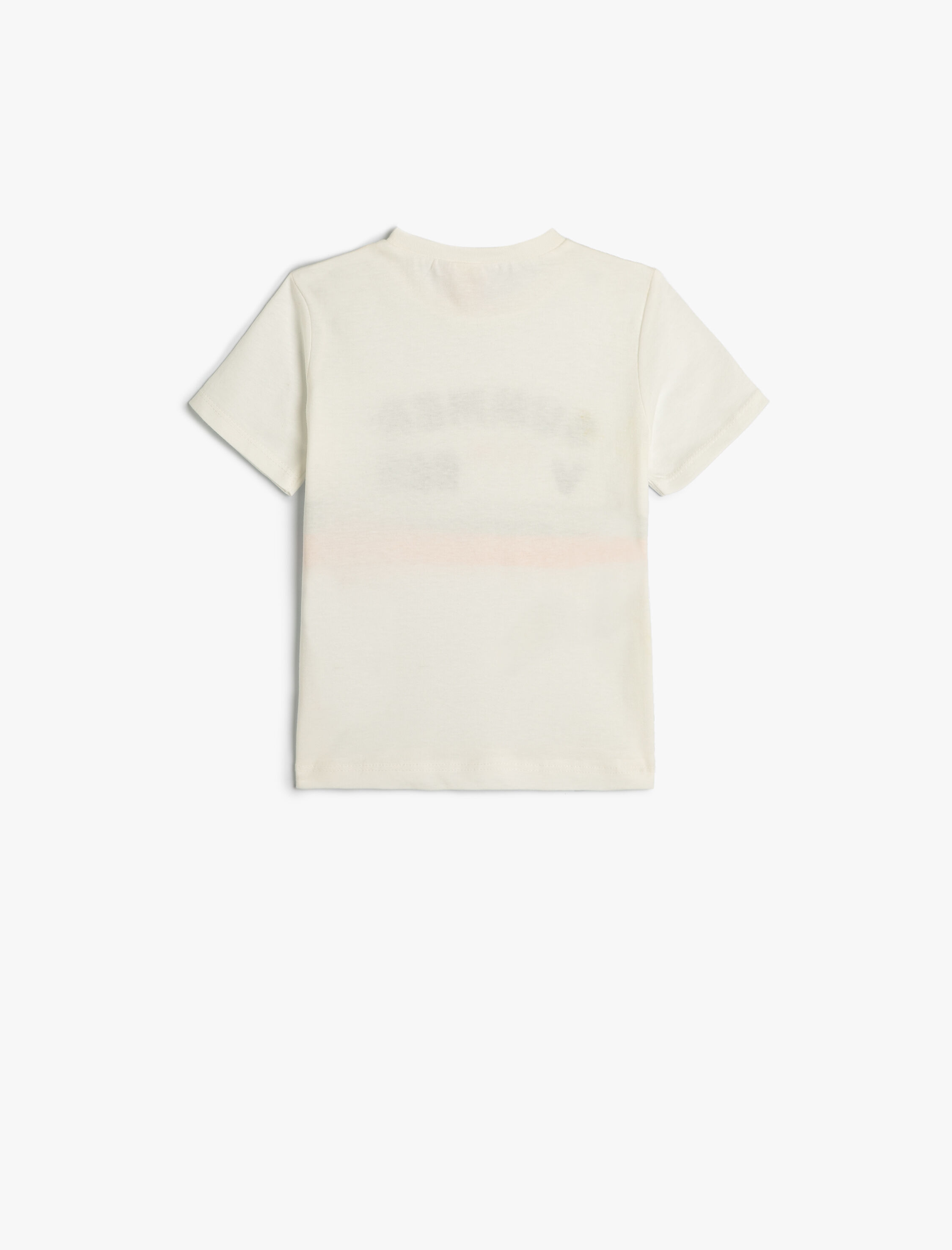 Erkek Bebek Tişört Kısa Kollu Bisiklet Yaka Baskılı