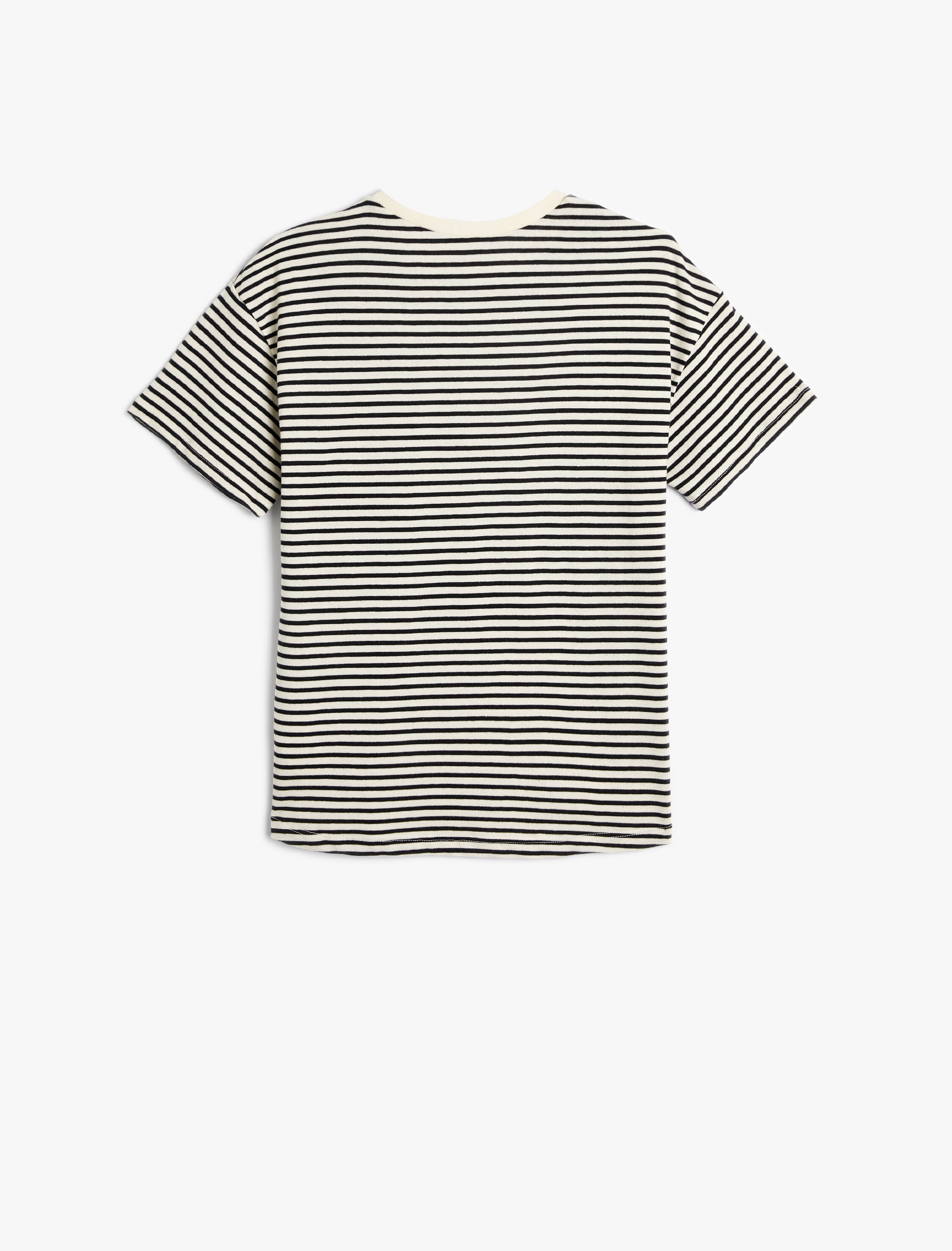  Erkek Çocuk Tişört Kısa Kollu Cepli Bisiklet Yaka Pamuklu