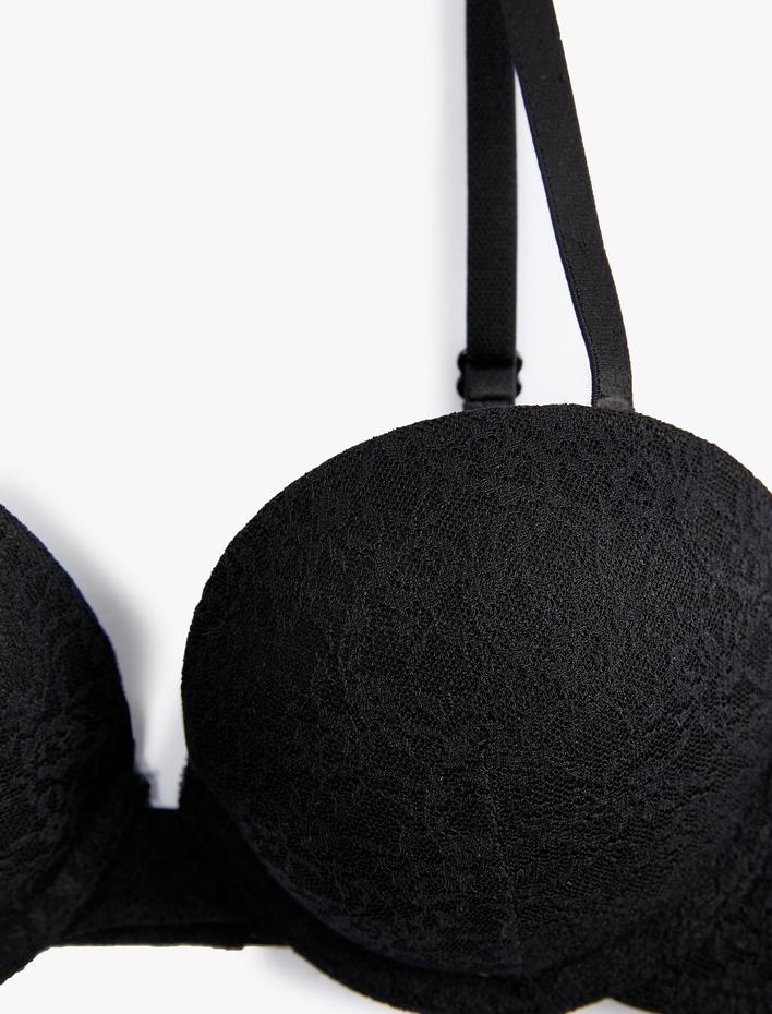  Ekstra Dolgulu Sütyen Balenli Dantelli