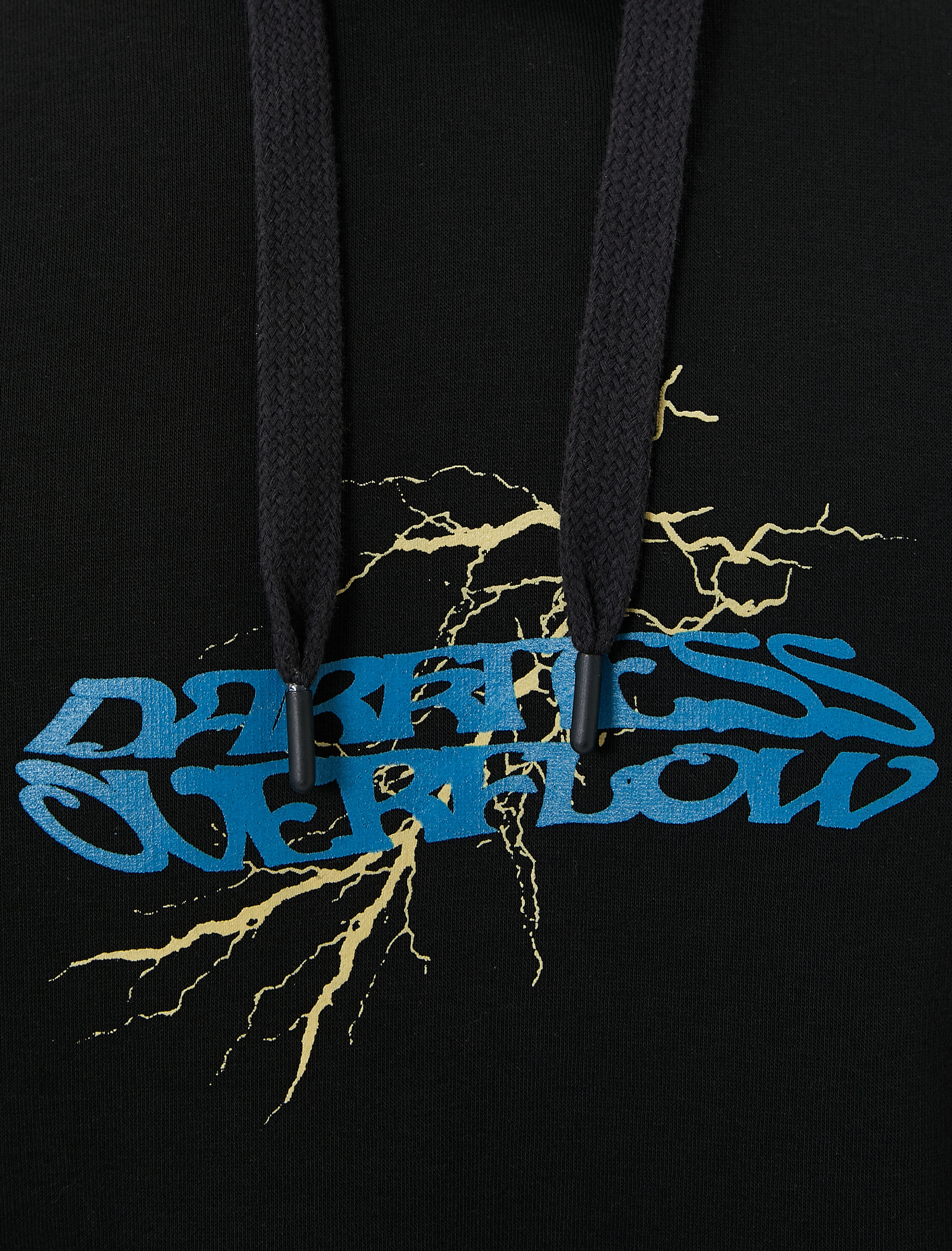   Arkası Baskılı Hoodie Kuru Kafa Temalı Kanguru Cep Detaylı Şardonlu