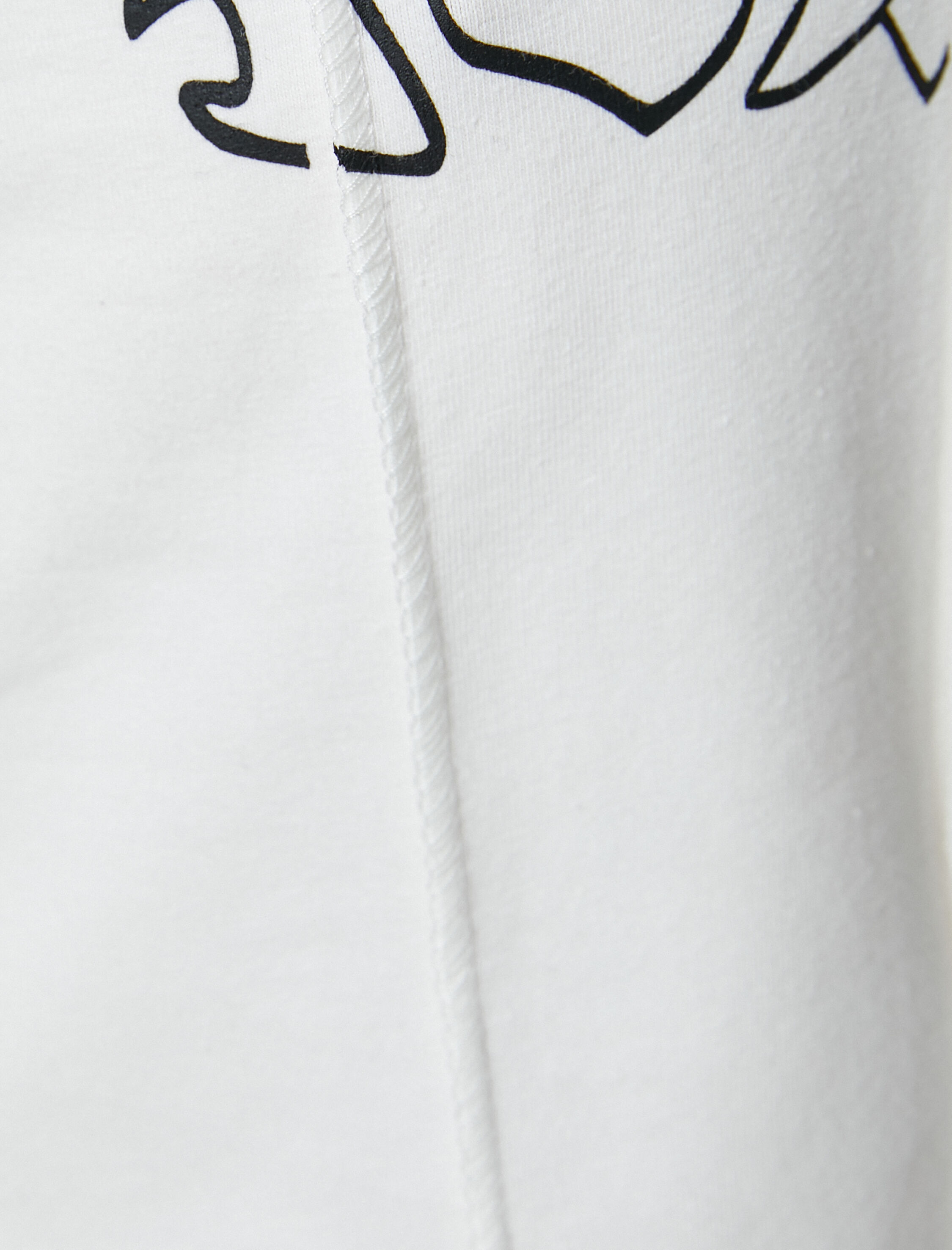   Crop Tişört Asimetrik Kesim Baskılı Kısa Kollu Bisiklet Yaka Pamuklu