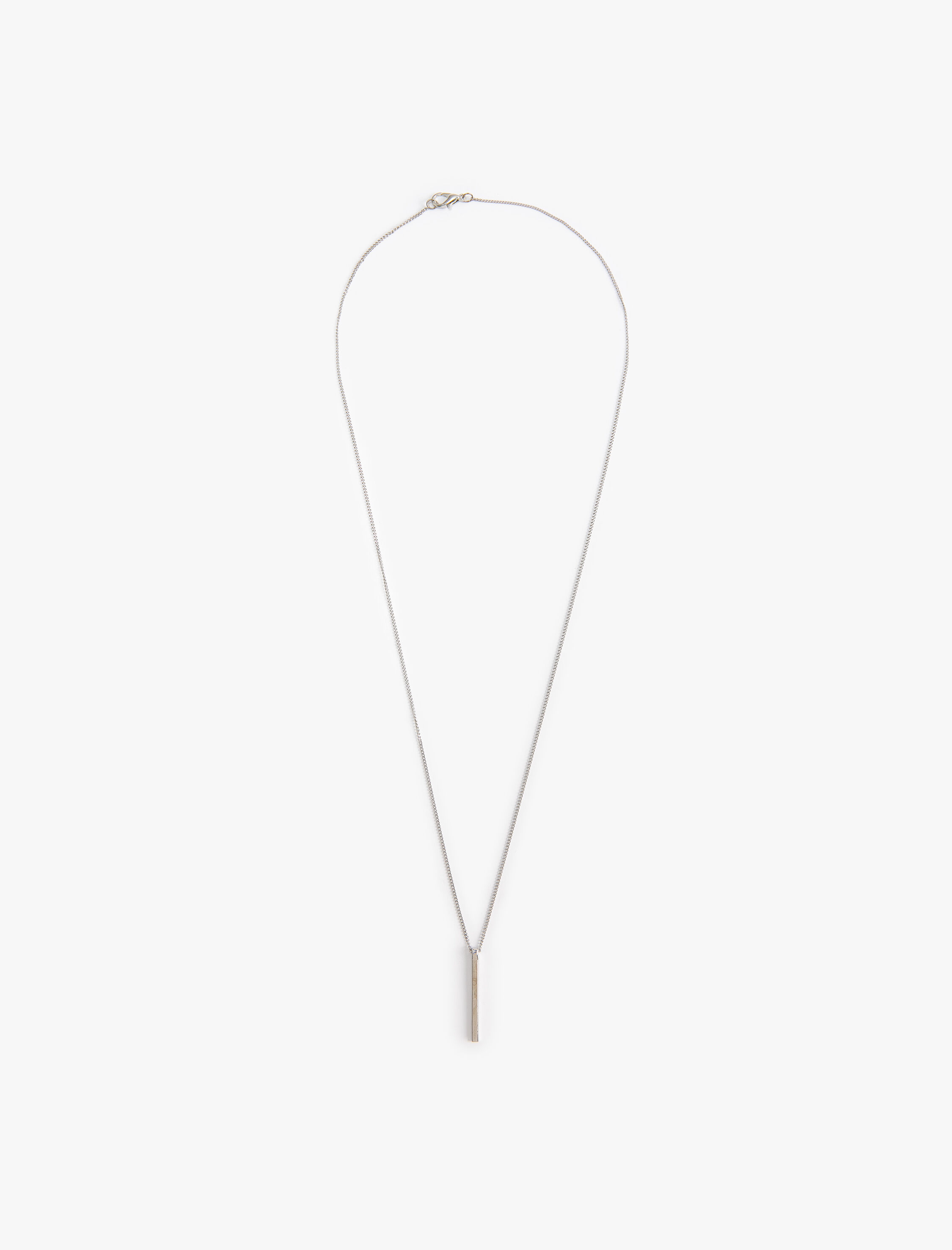  Erkek Zincir Kolye Geometrik Charm Detaylı