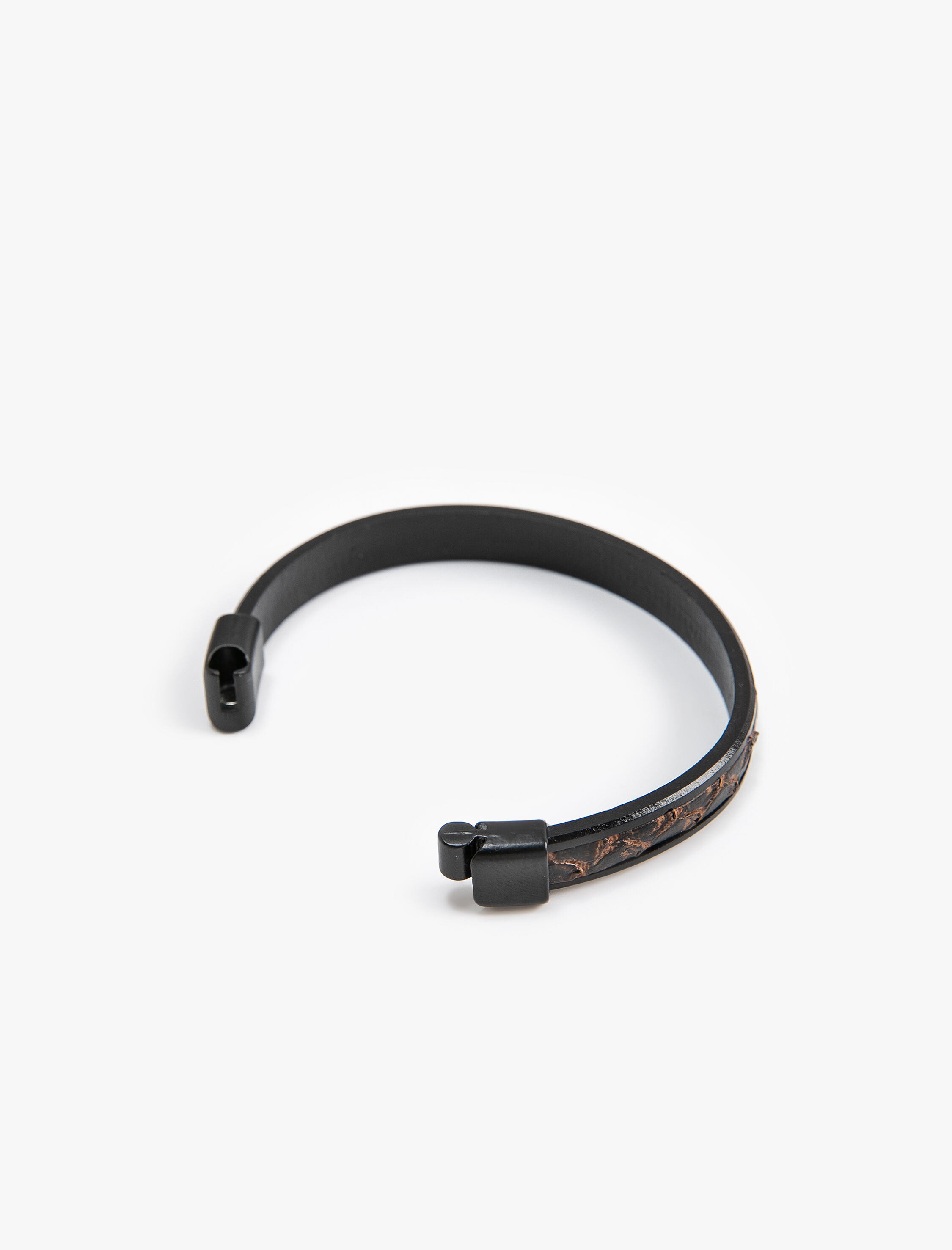  Erkek Bileklik Deri Görünümlü Etnik Desenli