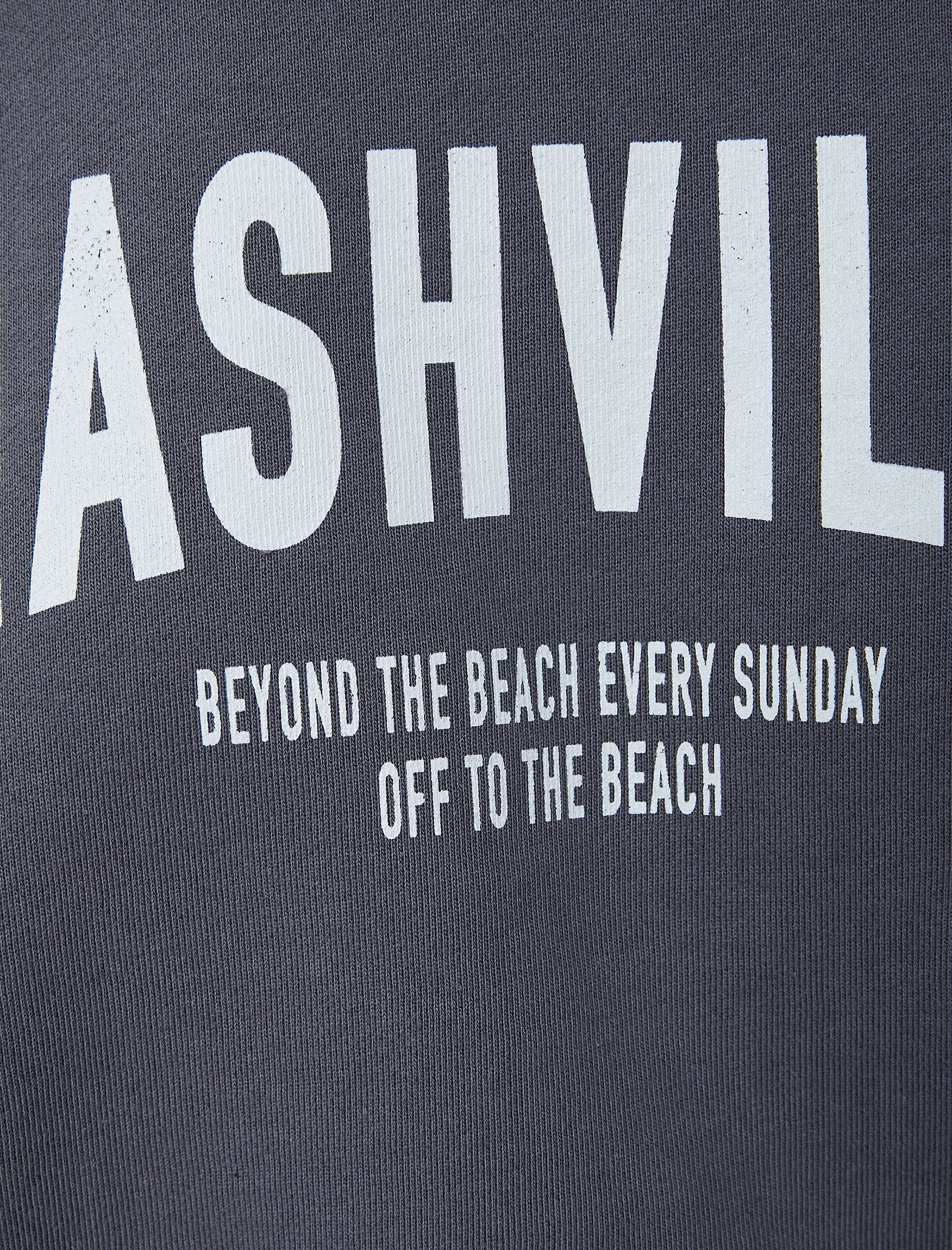   Crop Sweatshirt Baskılı Uzun Kollu Pamuklu