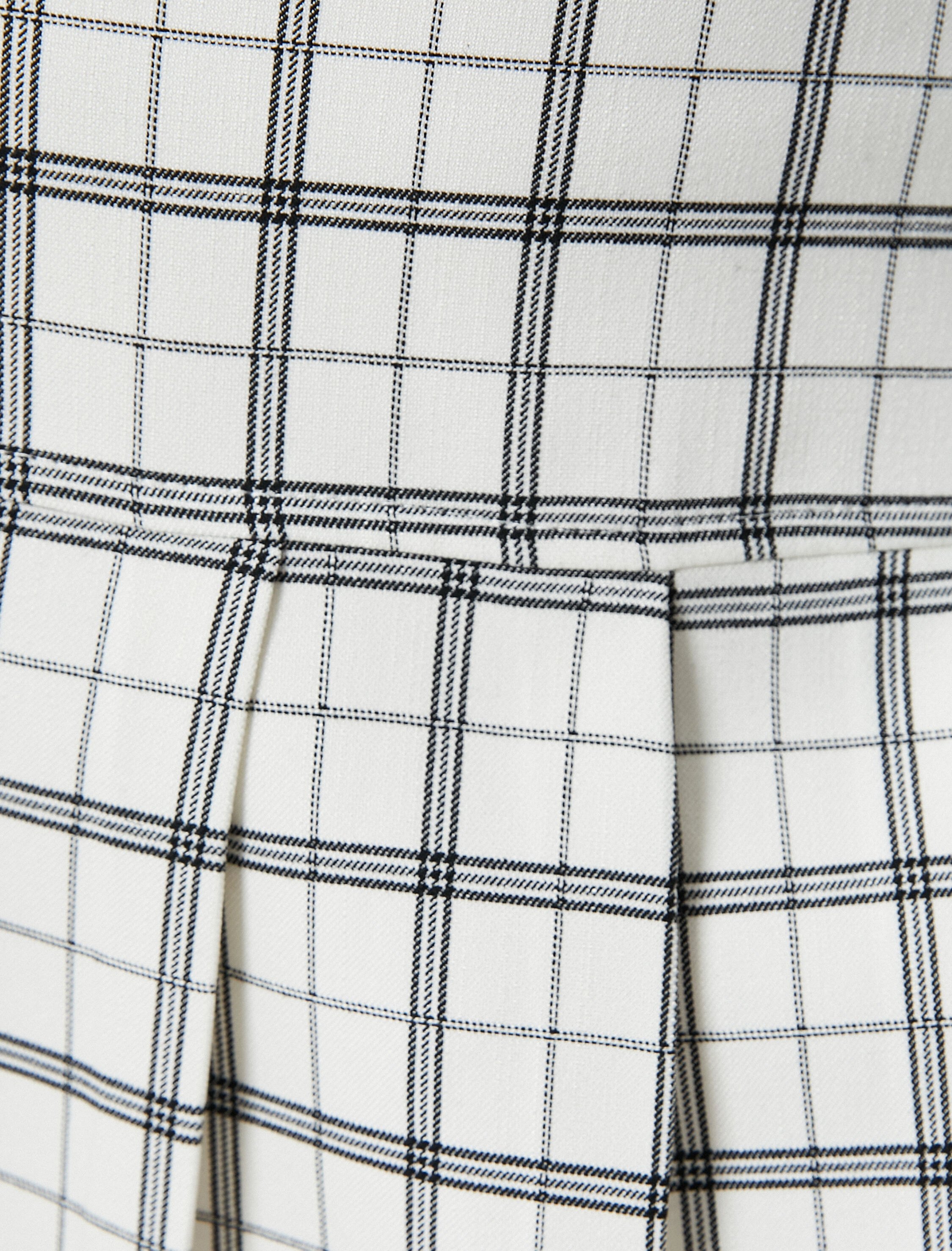   Pileli Mini Etek Viskon Karışımlı