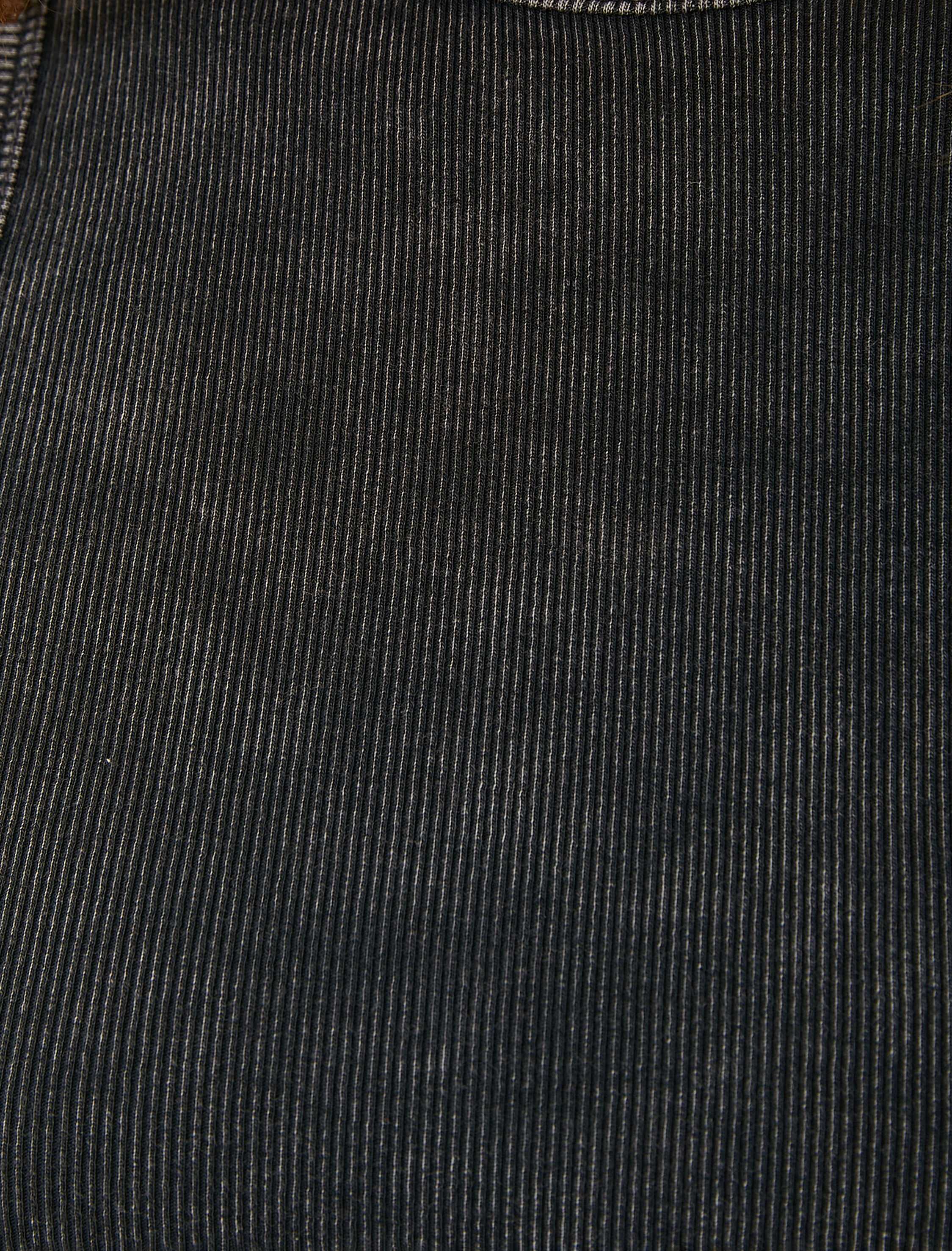   Pamuklu Atlet Soluk Efektli Halter Yaka Ribanalı