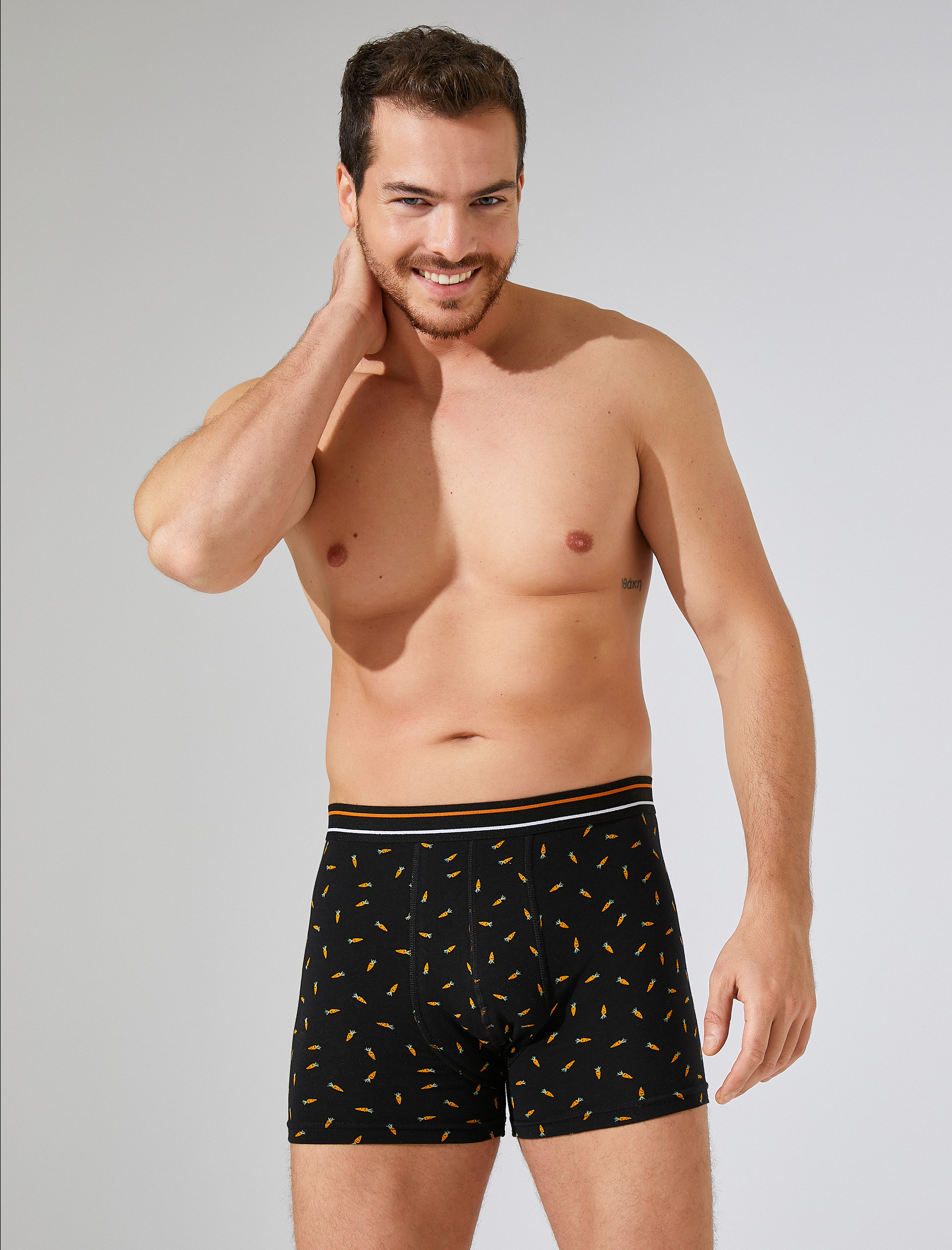   3'lü Boxer Seti Pamuklu Baskılı