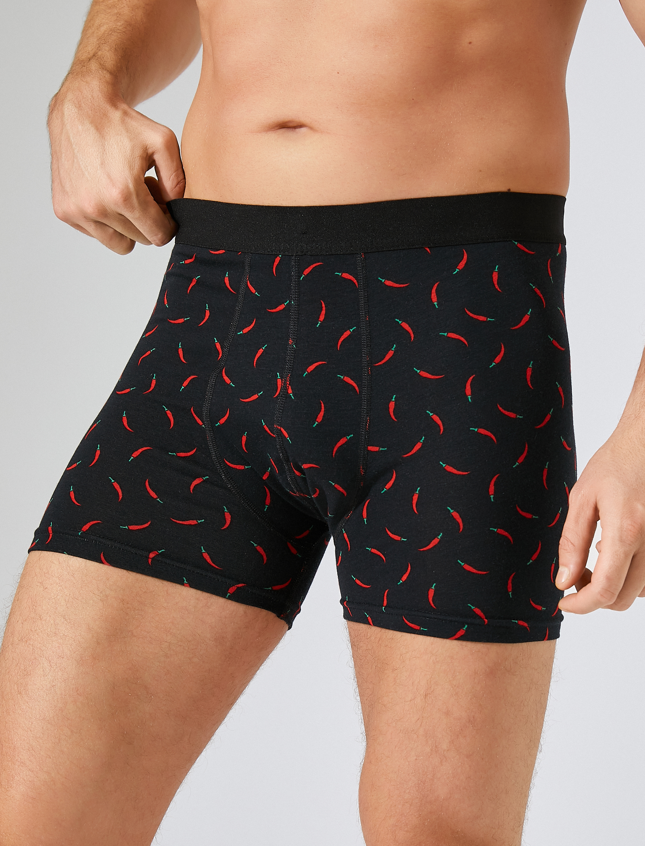   3'lü Boxer Seti Pamuklu Baskılı