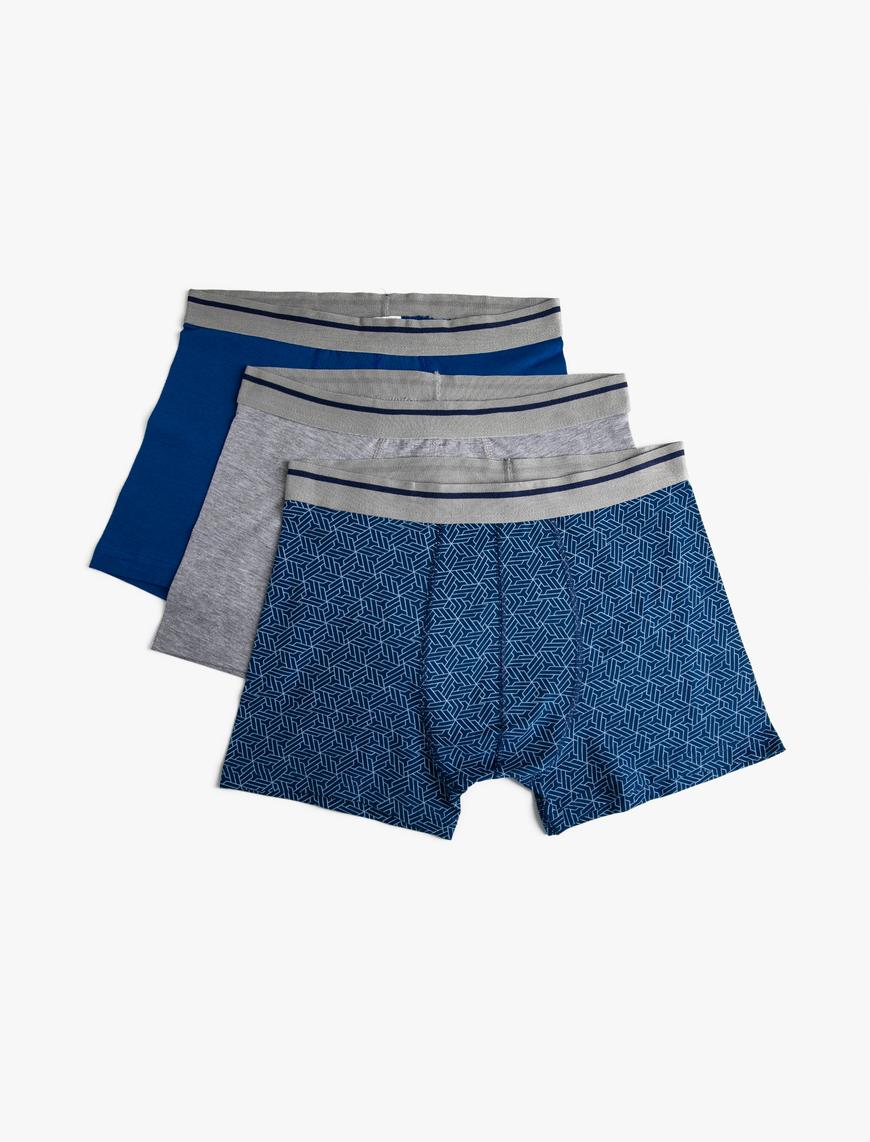   Pamuklu Basic 3'lü Boxer Set