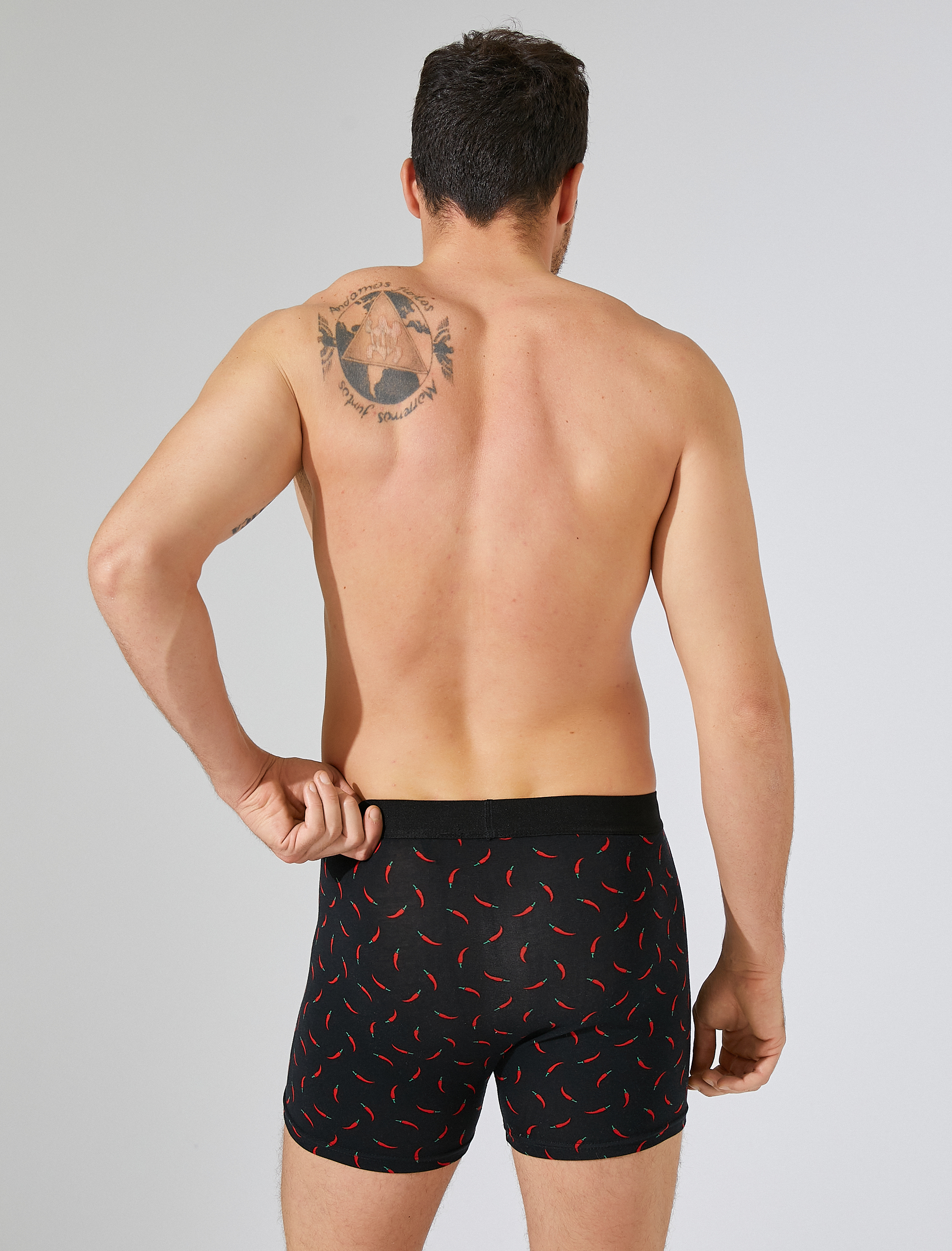   3'lü Boxer Seti Pamuklu Baskılı