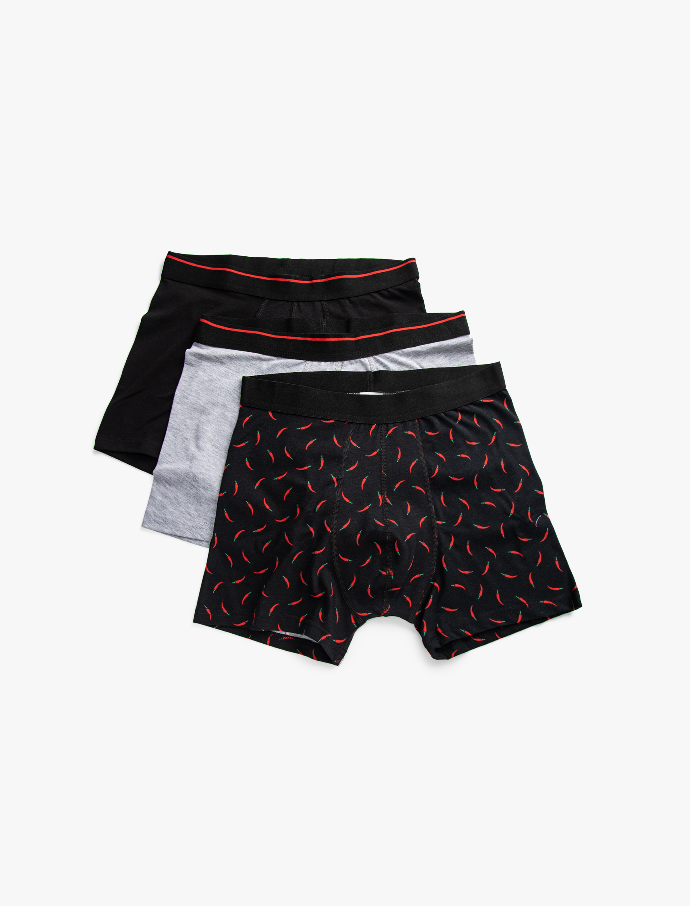   3'lü Boxer Seti Pamuklu Baskılı