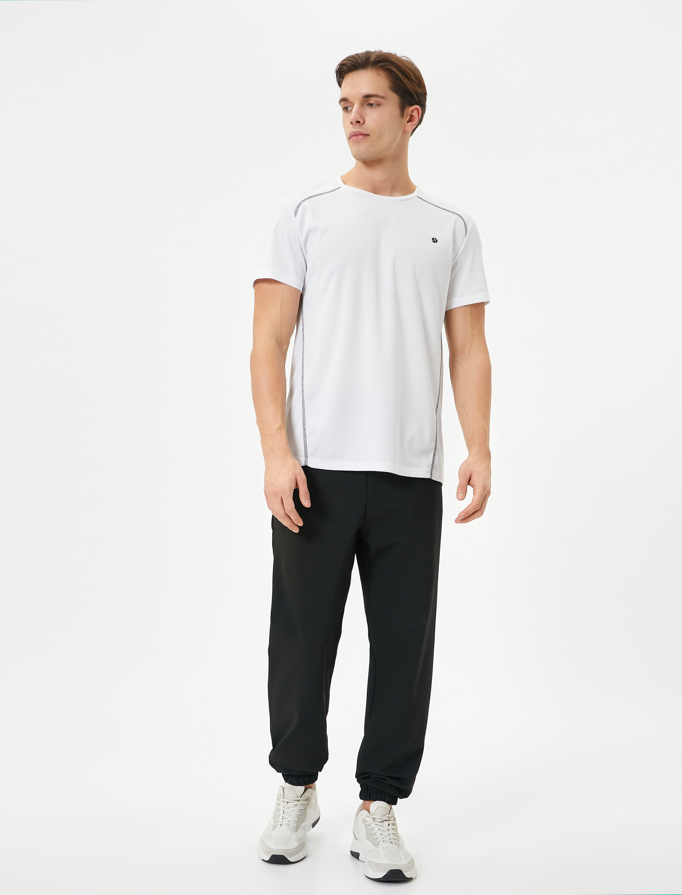   Jogger Spor Eşofman Altı Beli Bağcıklı Cepli Şardonlu