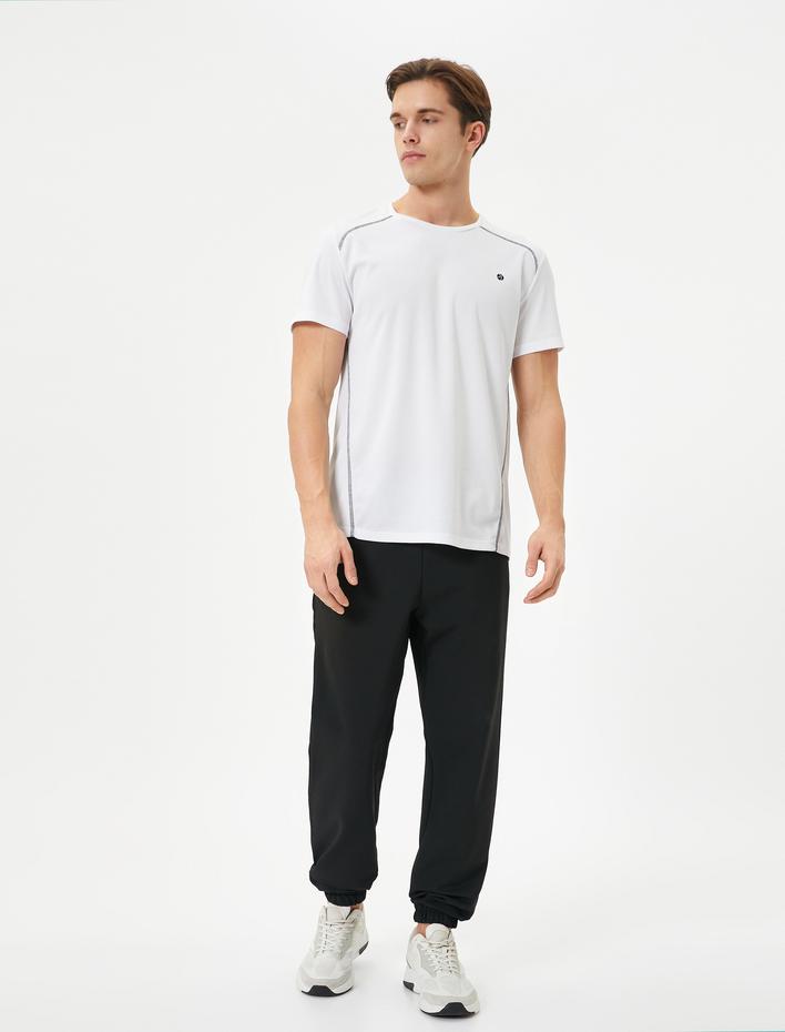  Jogger Spor Eşofman Altı Beli Bağcıklı Cepli Şardonlu