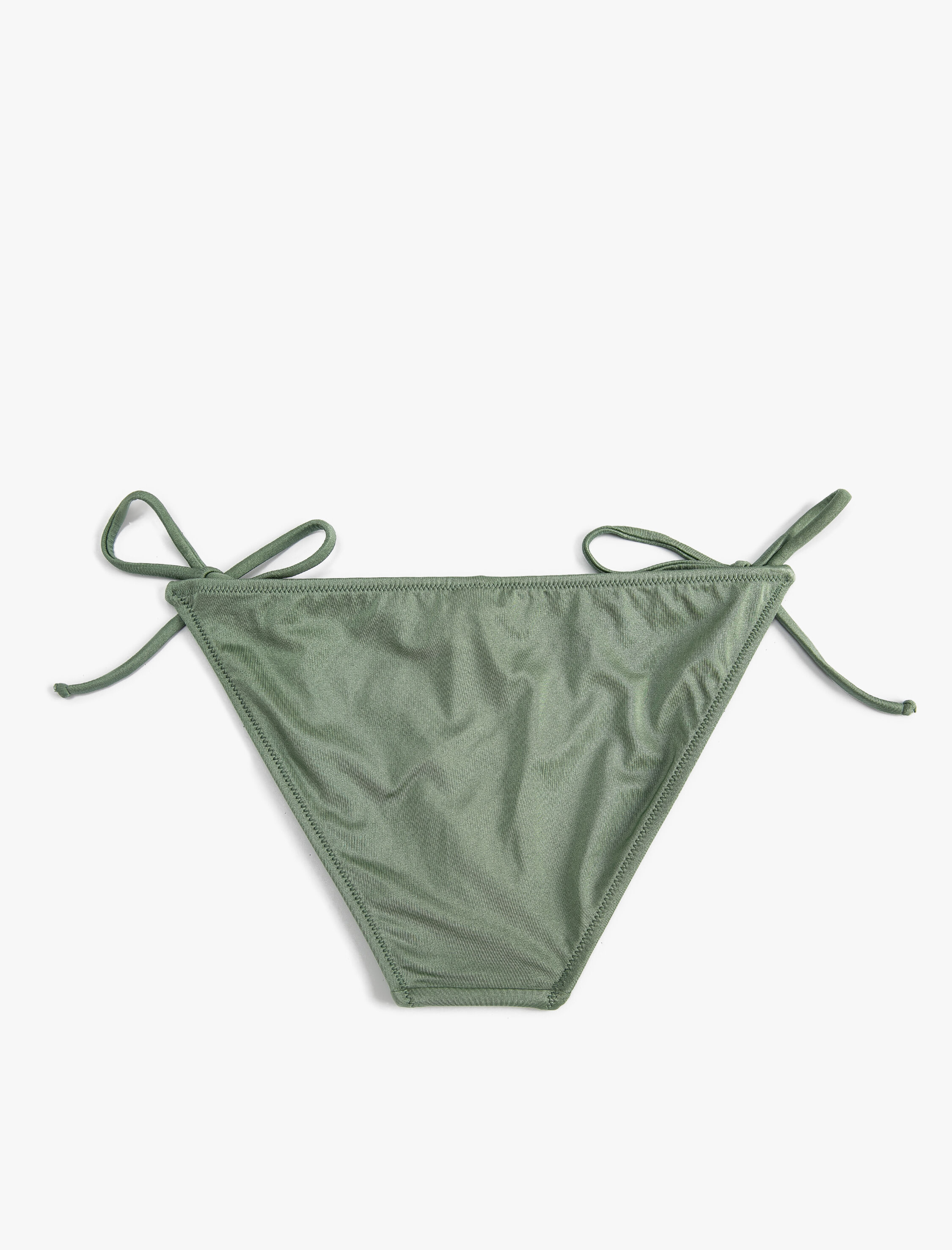   Parlak Brazilian Bikini Altı Yanları Bağlama Detaylı