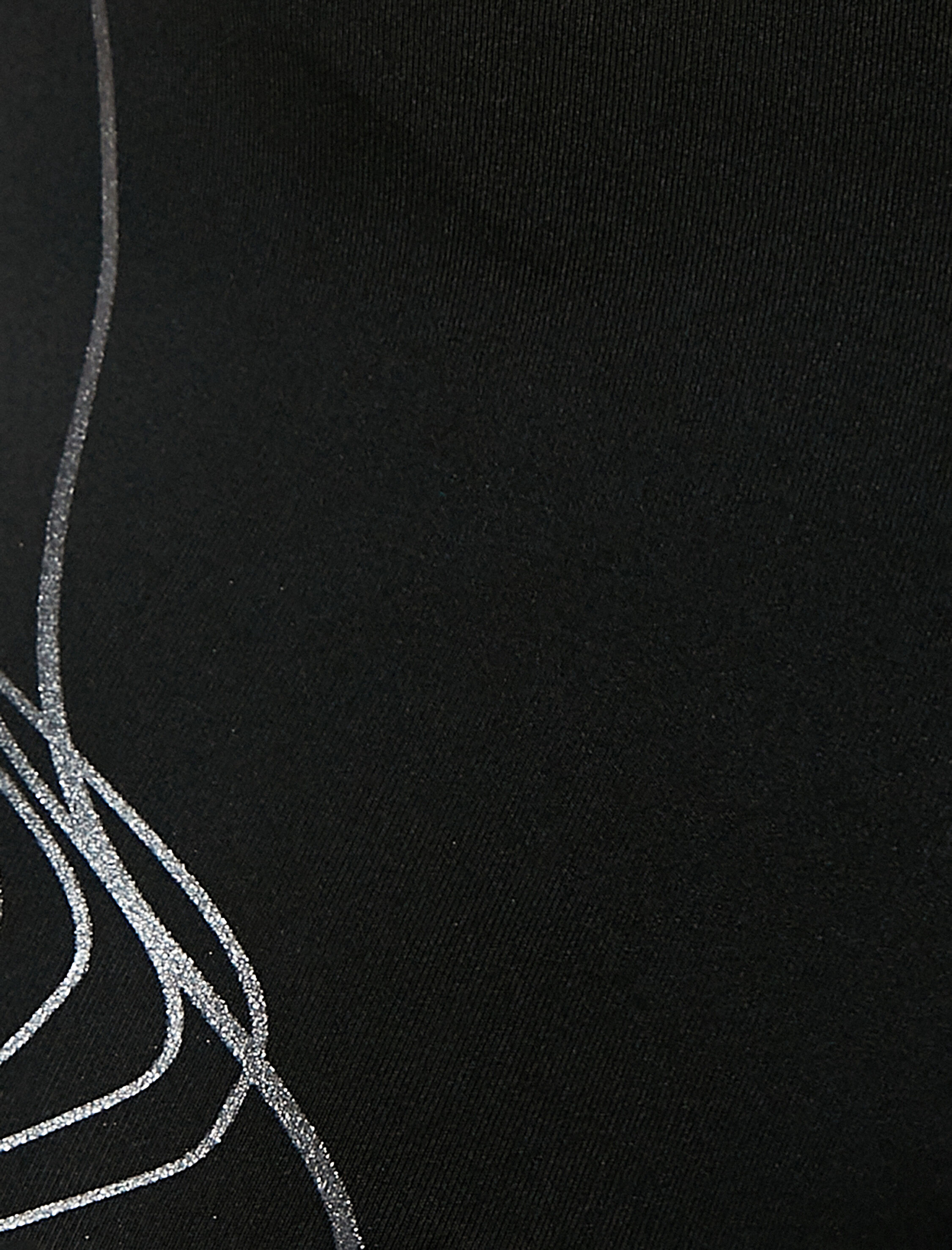   Spor Tayt Yüksek Bel Skinny Baskı Detaylı