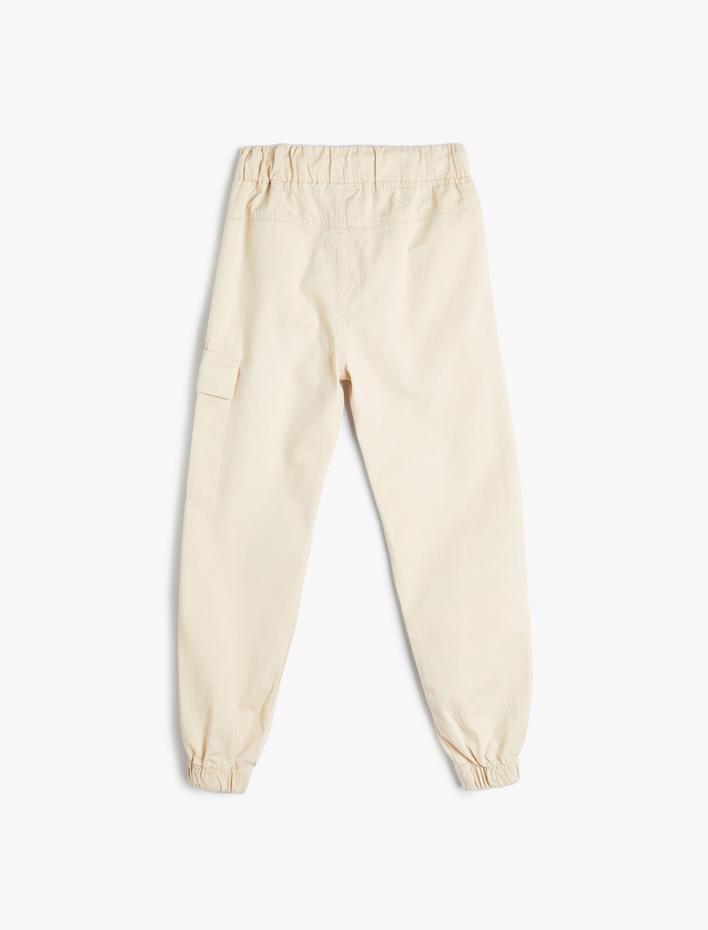 Erkek Çocuk Kargo Jogger Pantolon Cepli Beli Bağlamalı