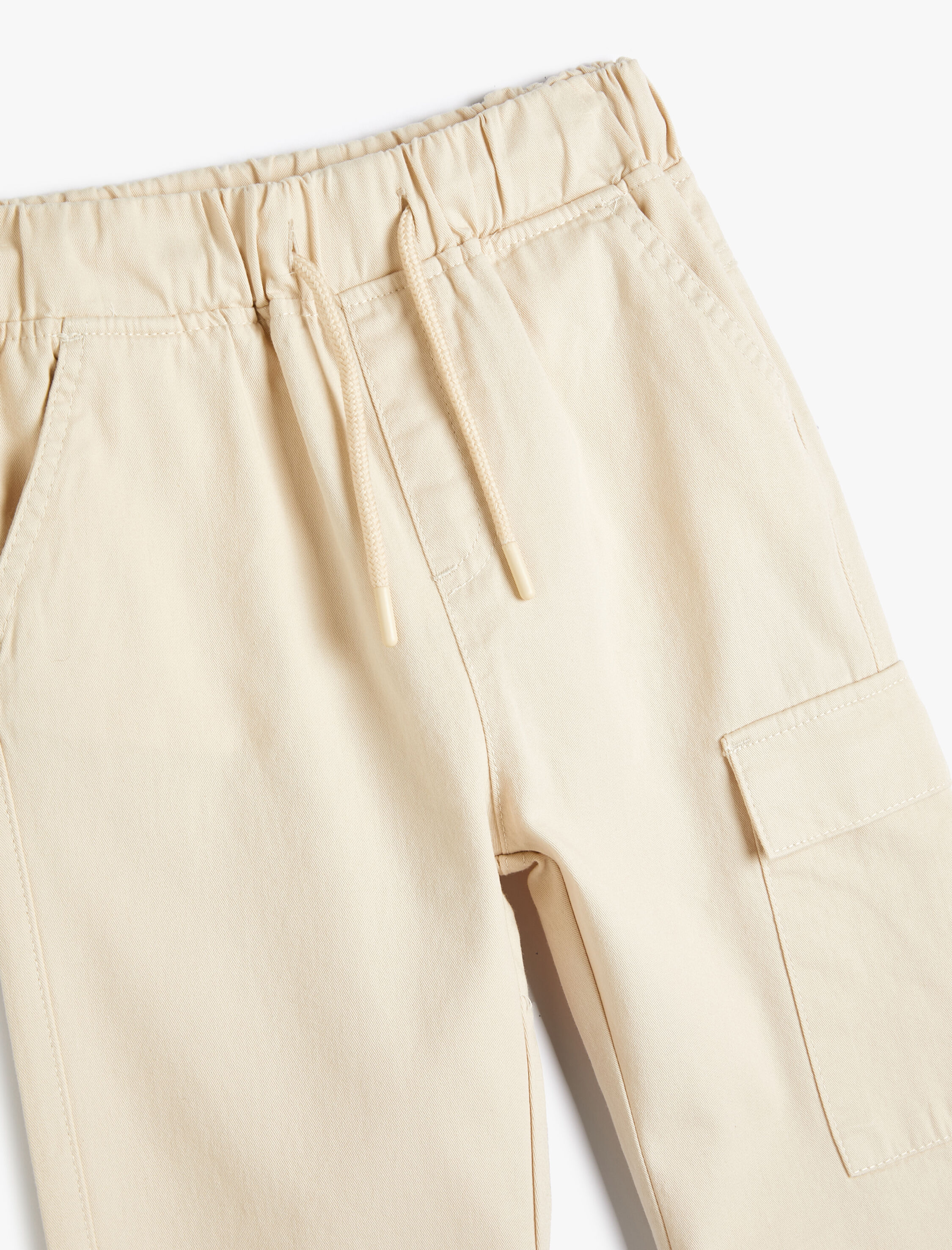  Erkek Çocuk Kargo Jogger Pantolon Cepli Beli Bağlamalı