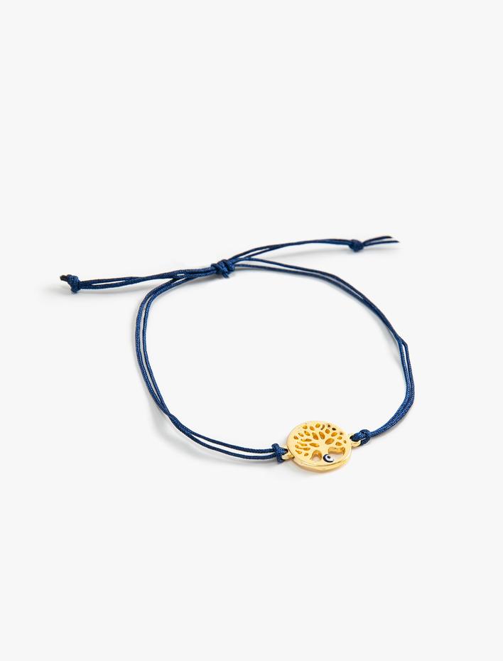 Kadın Hayat Ağacı Şekilli Nazar Boncuklu Bileklik