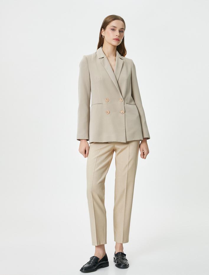  Kumaş Pantolon Normal Bel Regular Fit