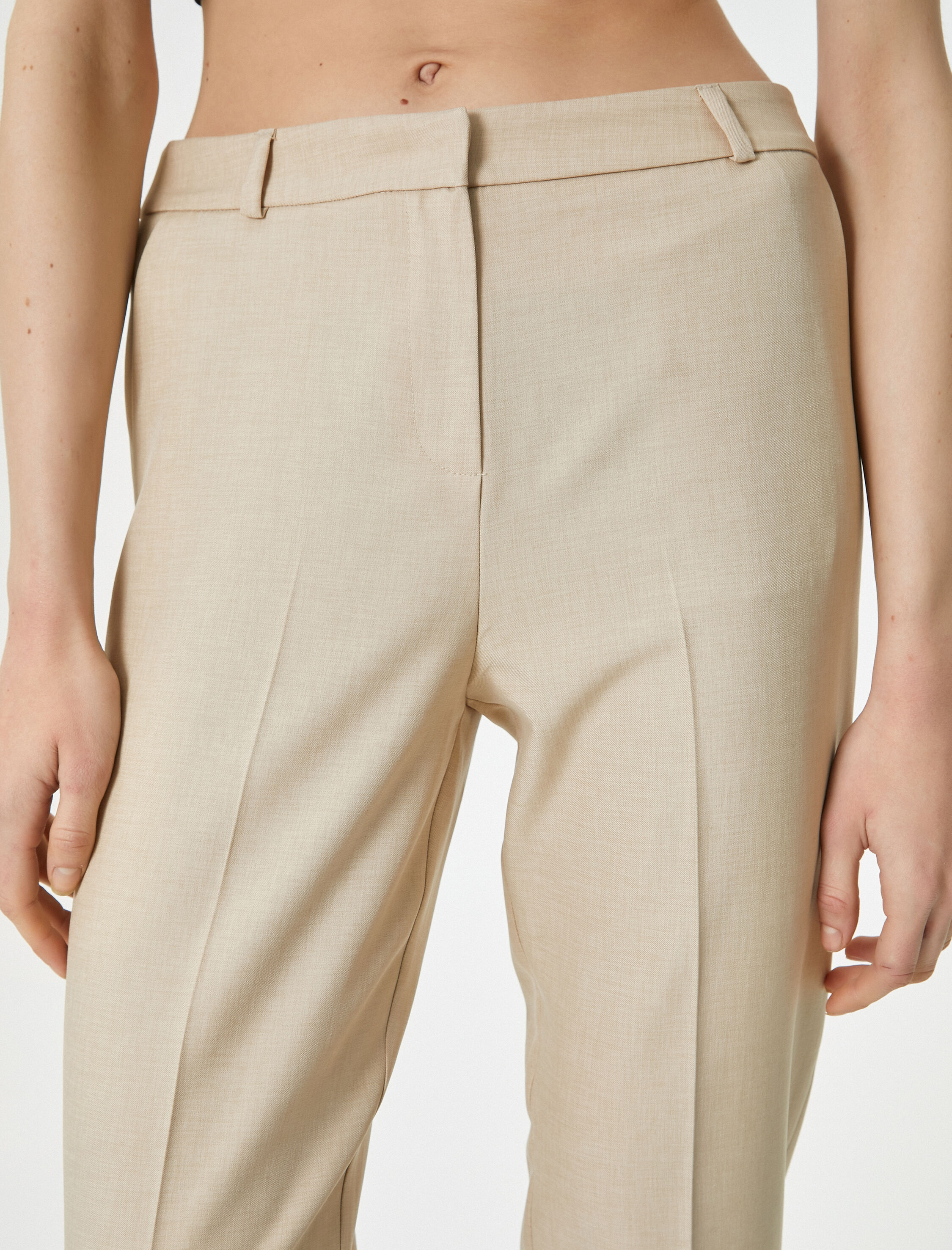 Kumaş Pantolon Normal Bel Regular Fit