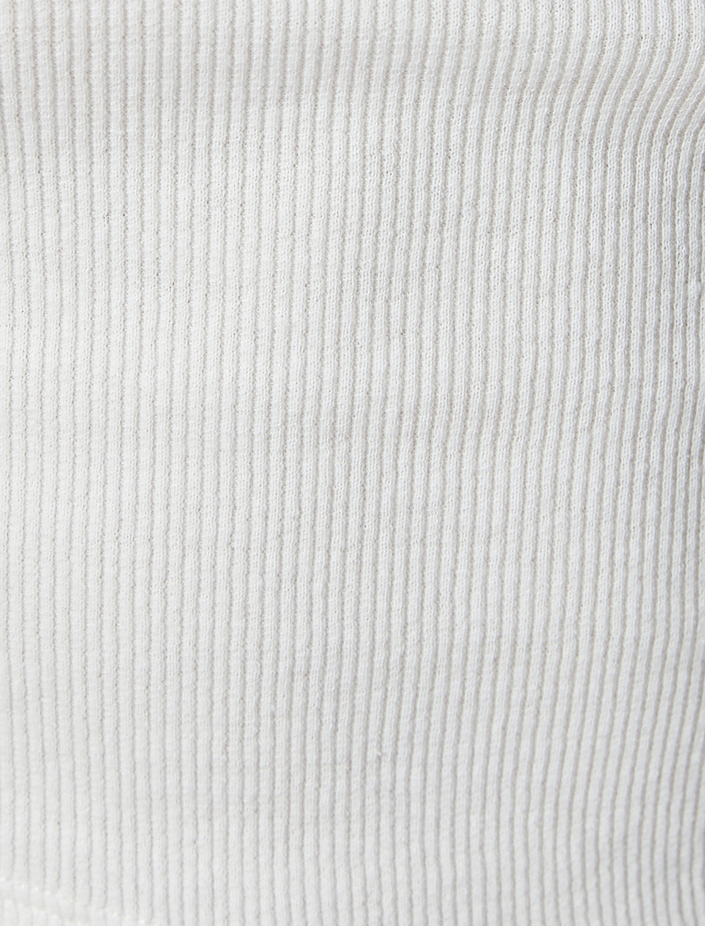   Basic Crop Atlet Bisiklet Yaka Ribanalı Pamuklu