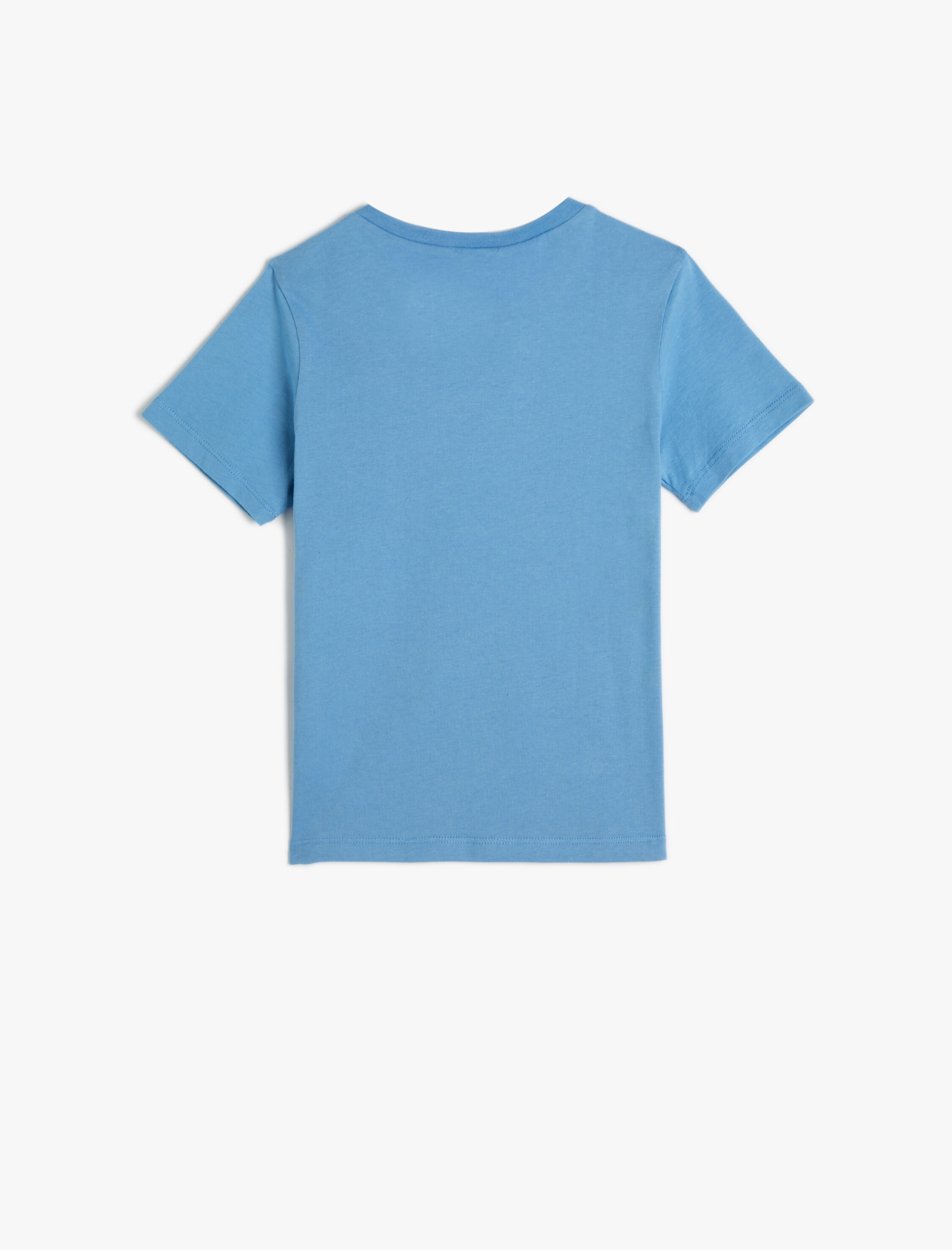  Erkek Çocuk Tişört Yaz Temalı Kısa Kollu Bisiklet Yaka Pamuklu