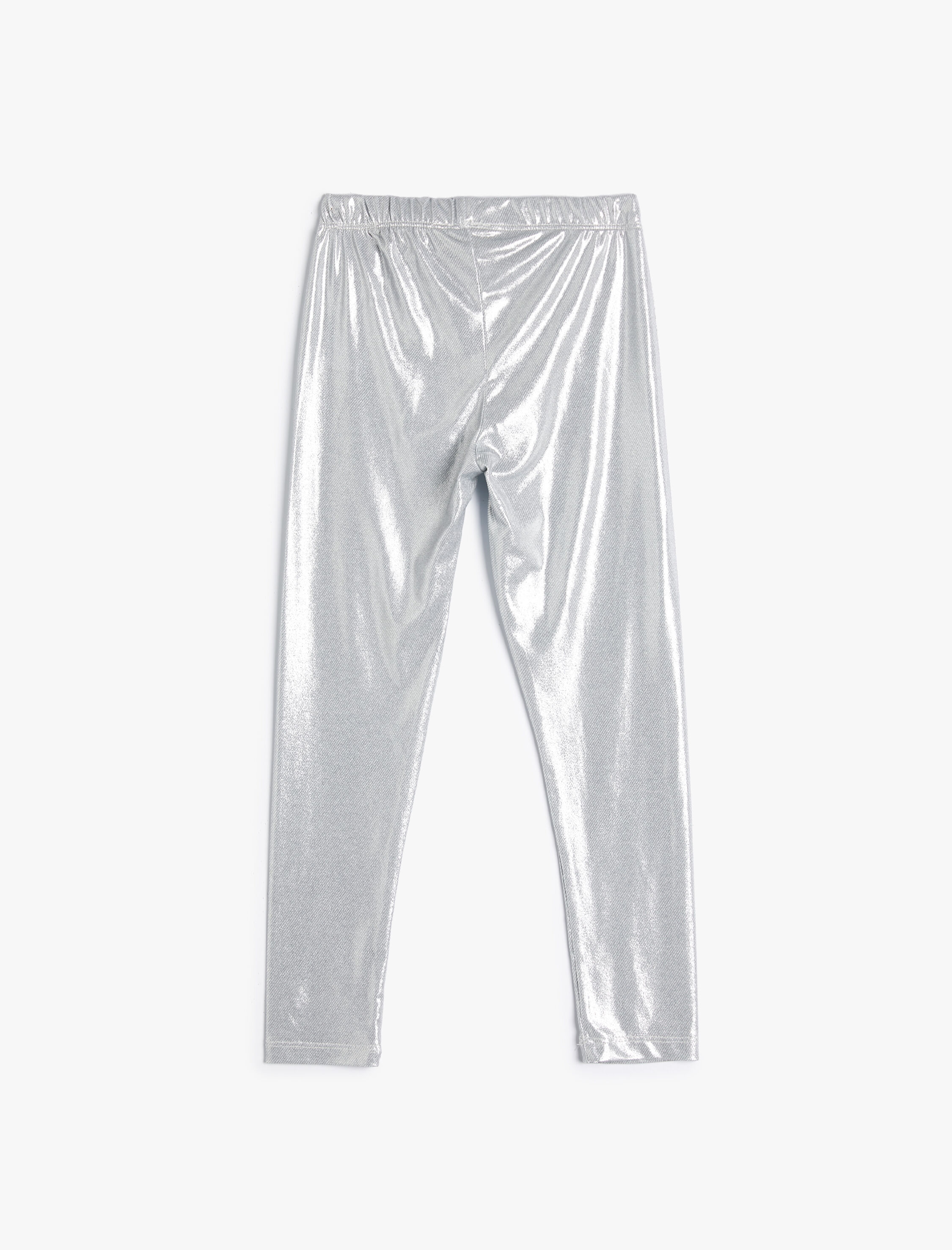  Kız Çocuk Parlak Tayt Beli Lastikli