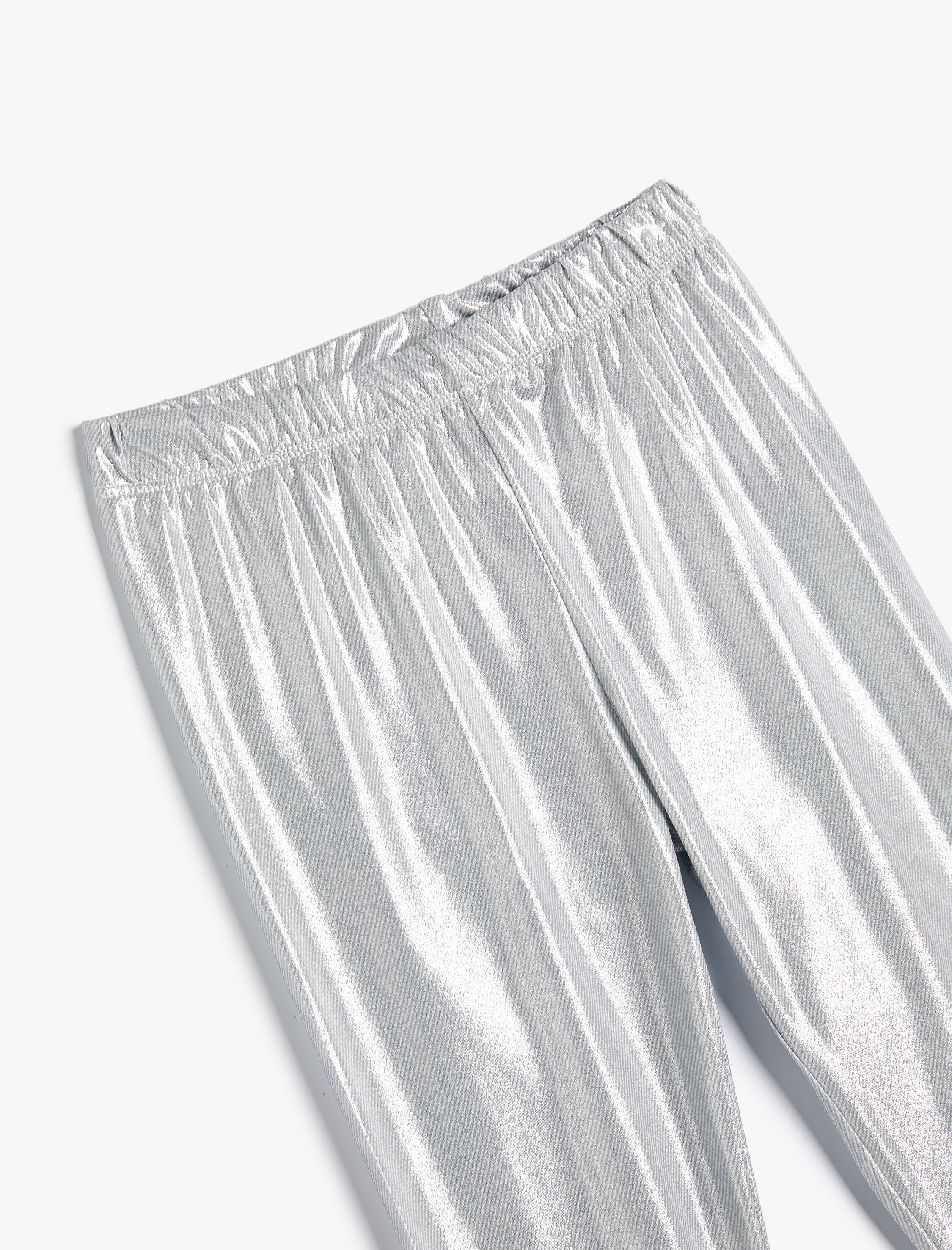  Kız Çocuk Parlak Tayt Beli Lastikli