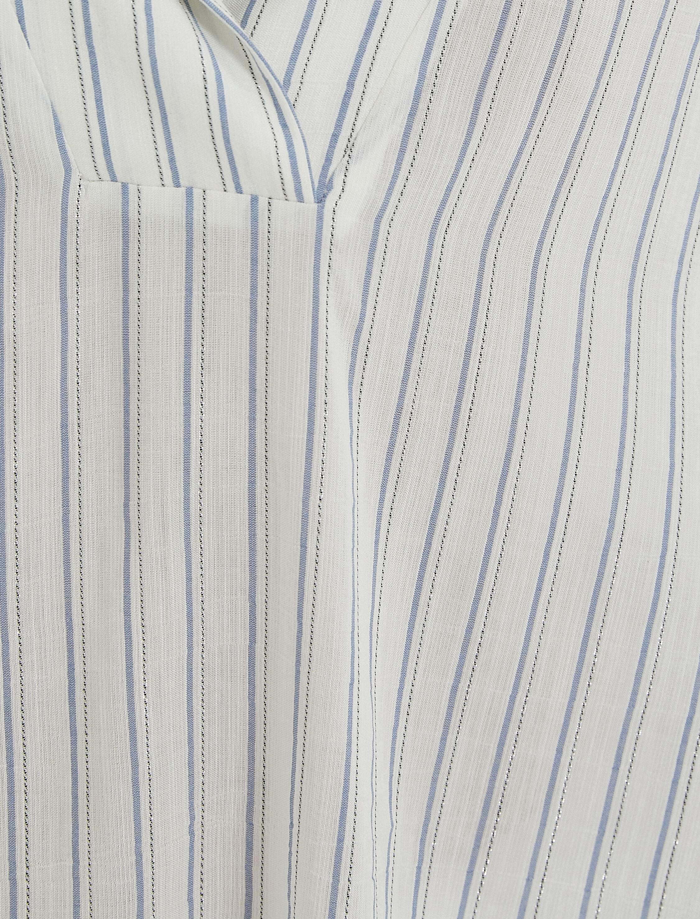   Uzun Kollu Bluz V Yaka Viskon