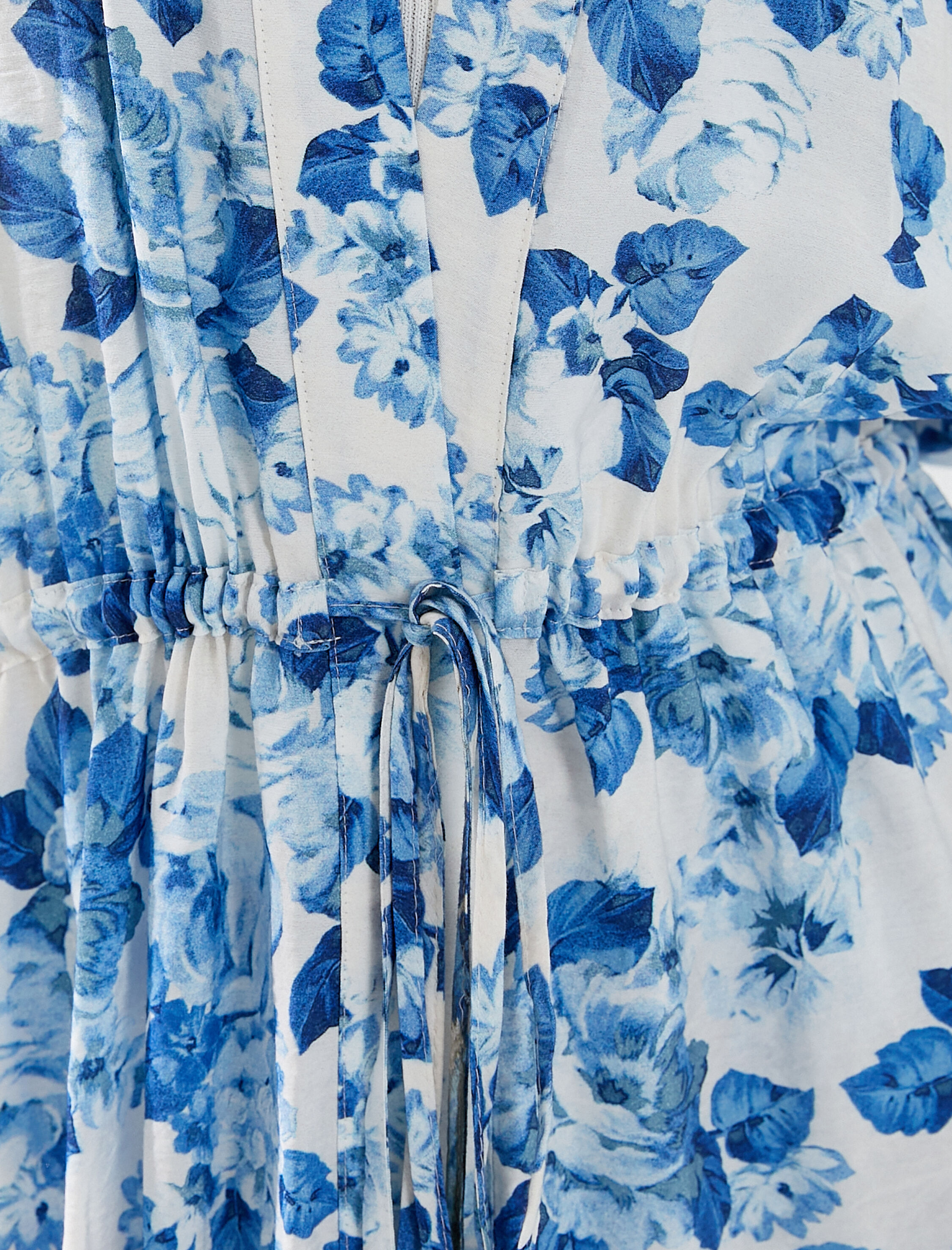   Çiçekli Kimono Yarasa Kollu Viskon