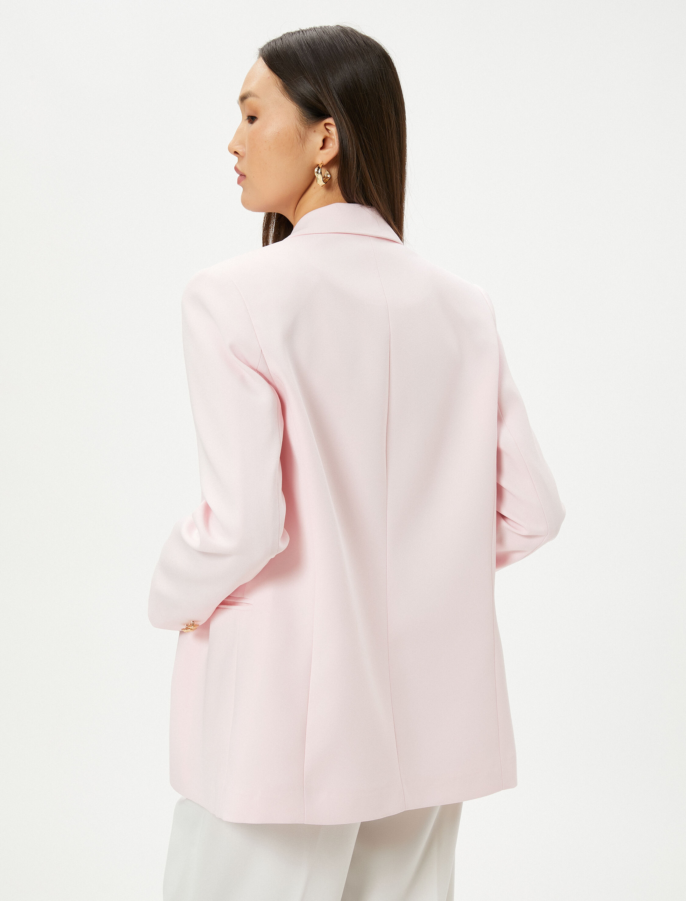   Blazer Ceket Tek Düğmeli Fleto Cepli