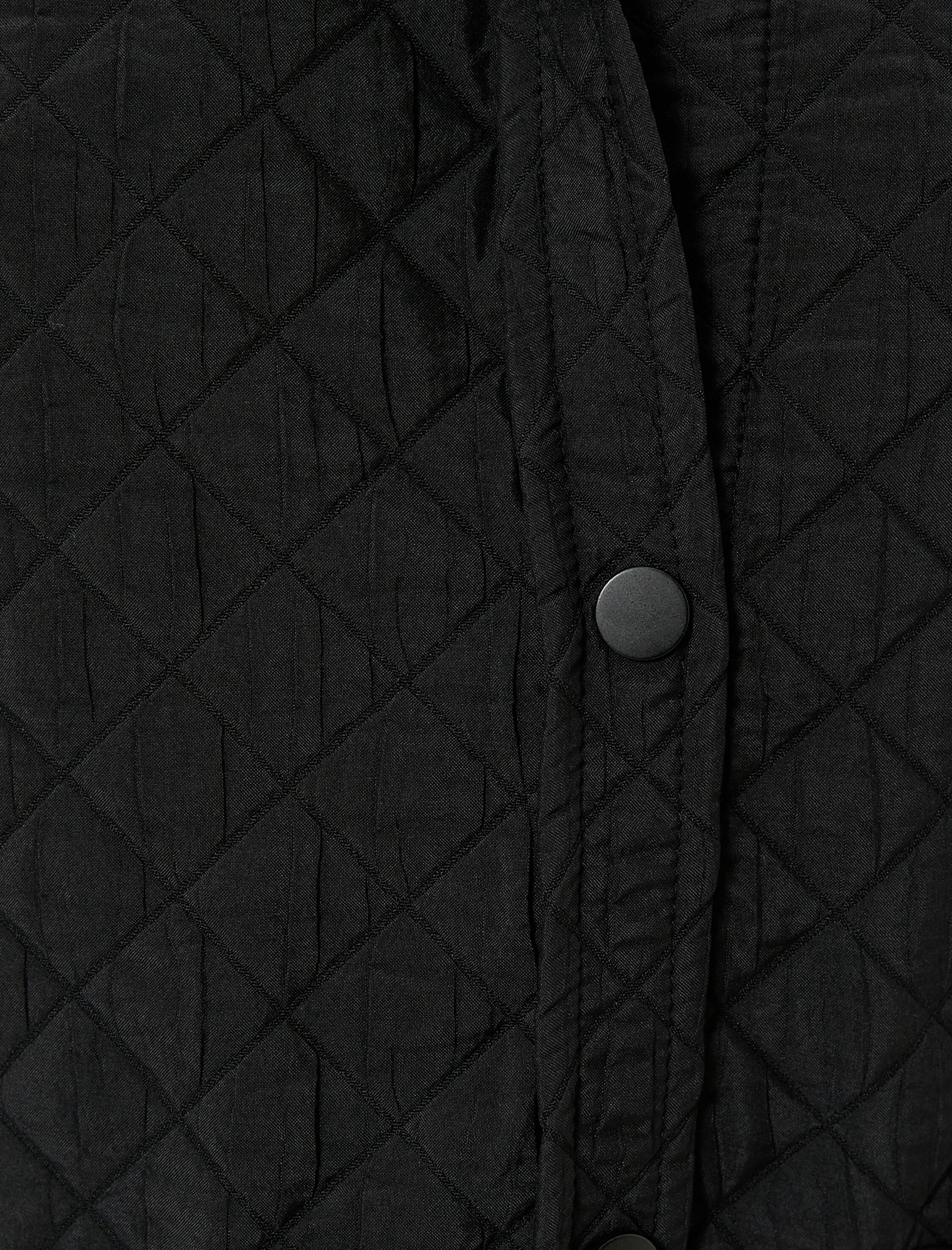   Kapitone Ceket Cepli Çıtçıt Düğmeli Regular Fit